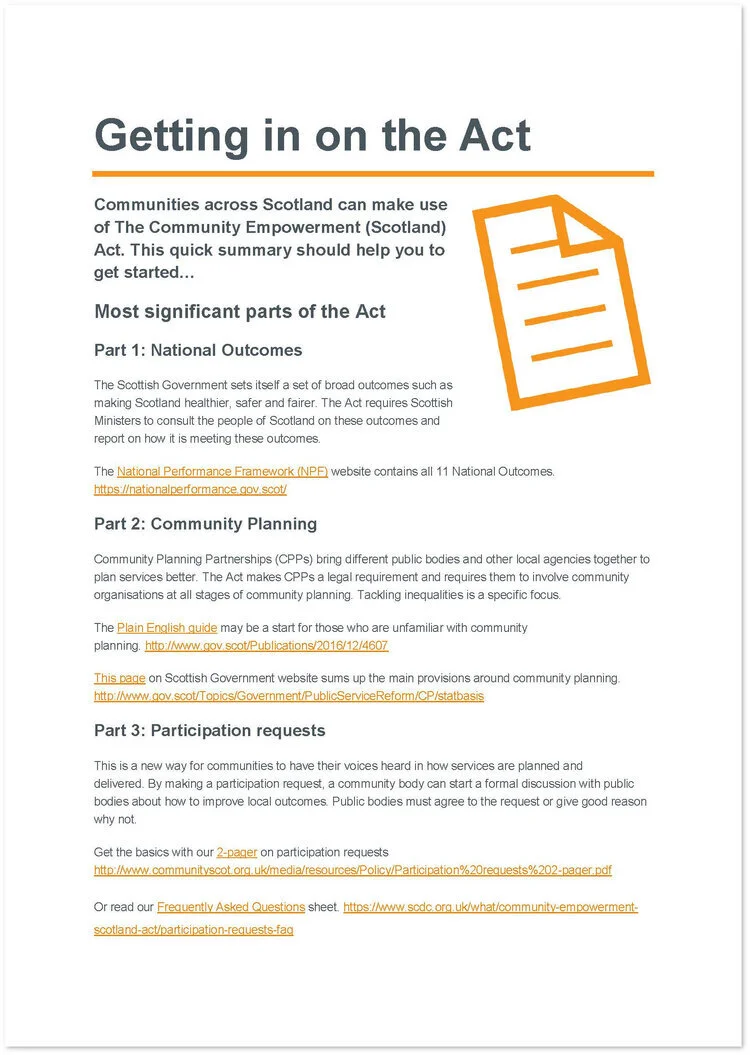 Getting in on the Act online 2021