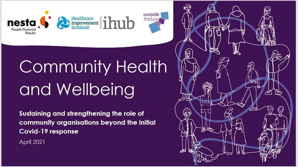 Role of community organisations in supporting people’s health and wellbeing during (and beyond) Covid-19