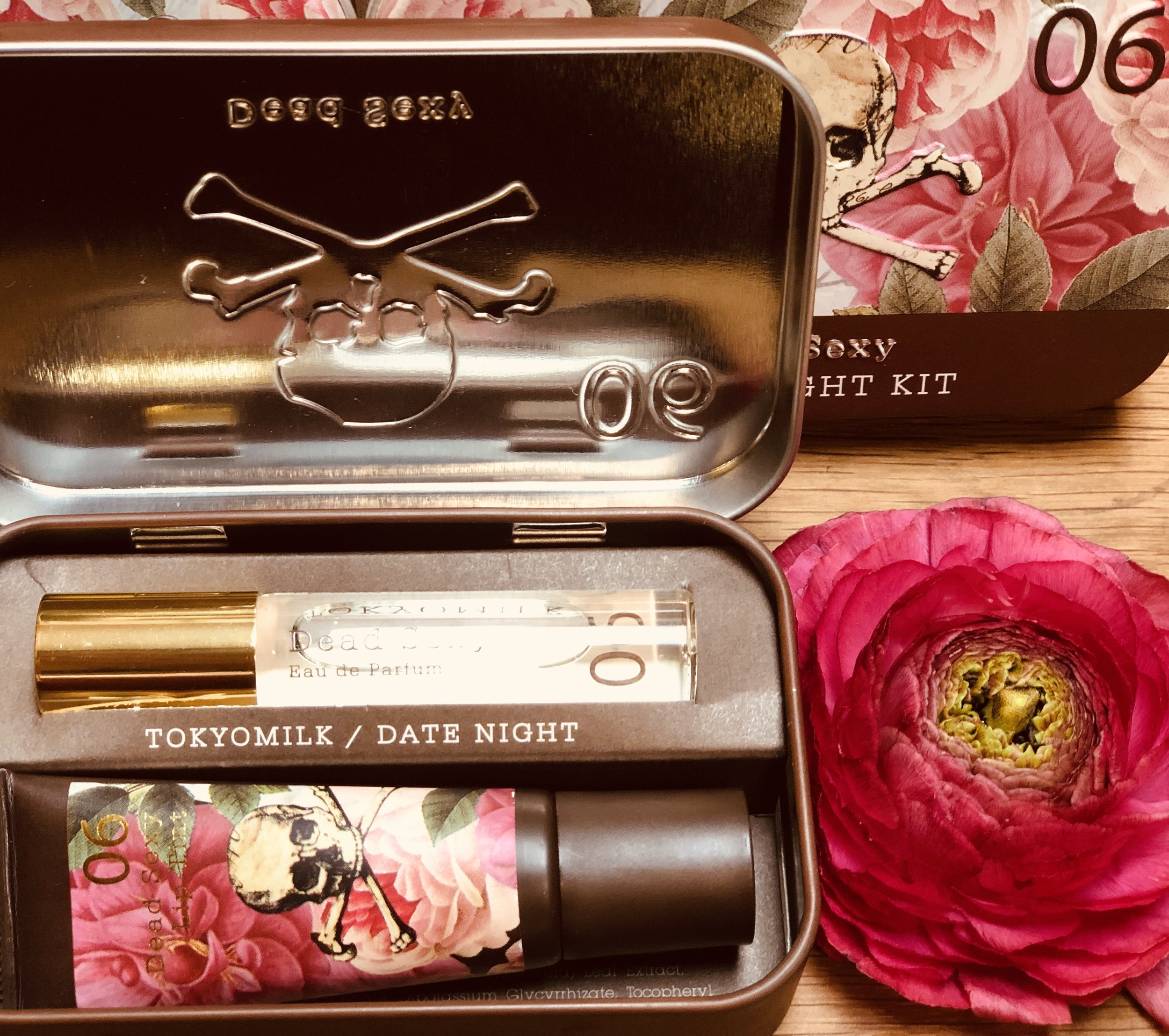 TokyoMilk Date Night. Includes Dead Sexy #06 Eau de Parfum and Lip Gloss packaged set in a luscious tin. Extremely limited stock.