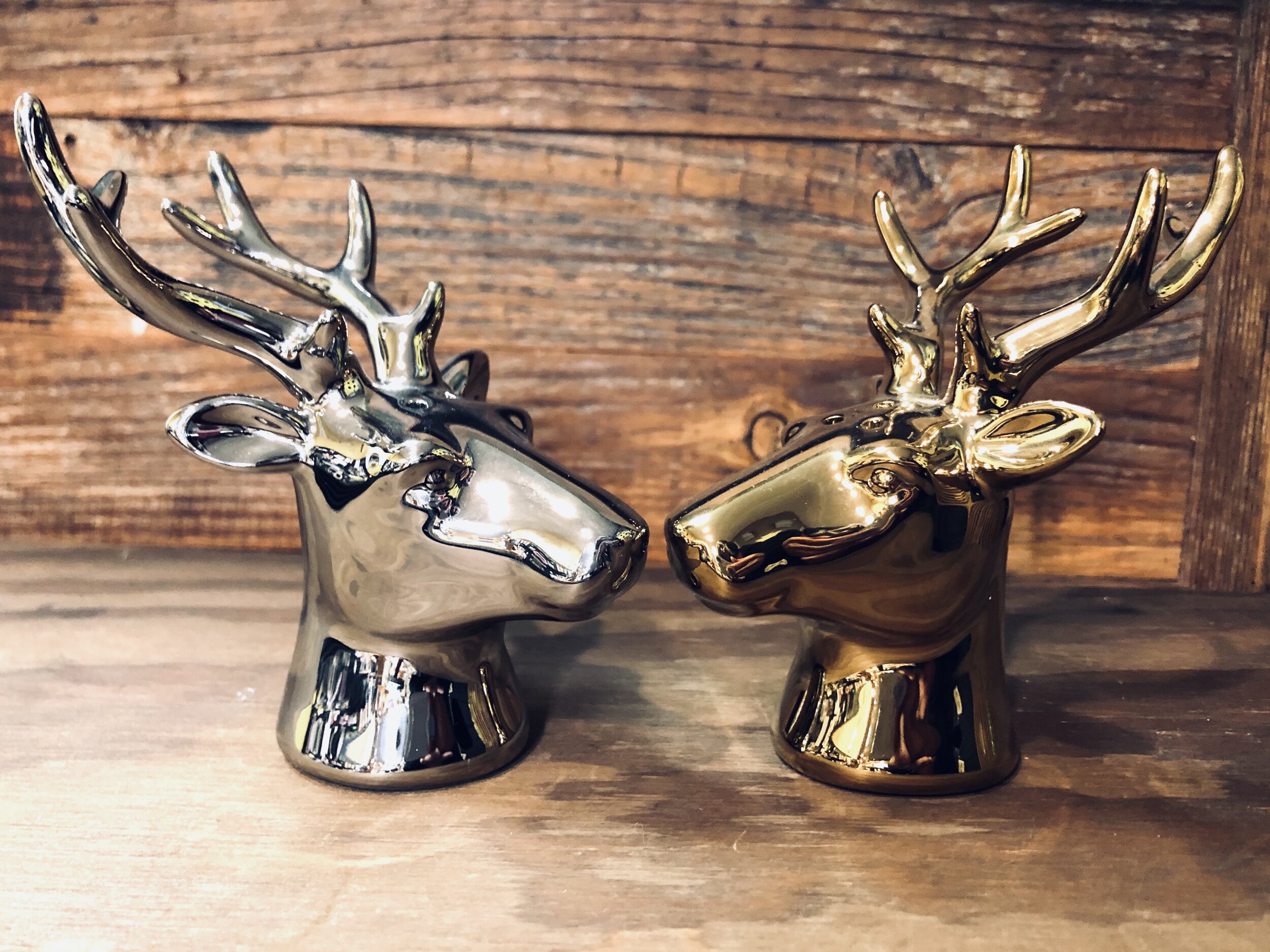 Deer Head Salt Pepper Shakers