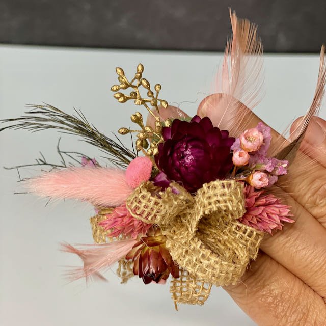 Dried Flower Ring Corsage