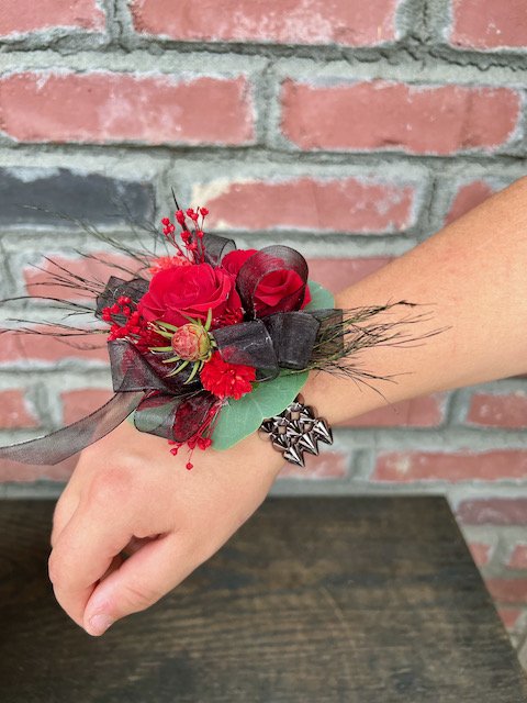 Wrist Corsage with Specialty Bracelet