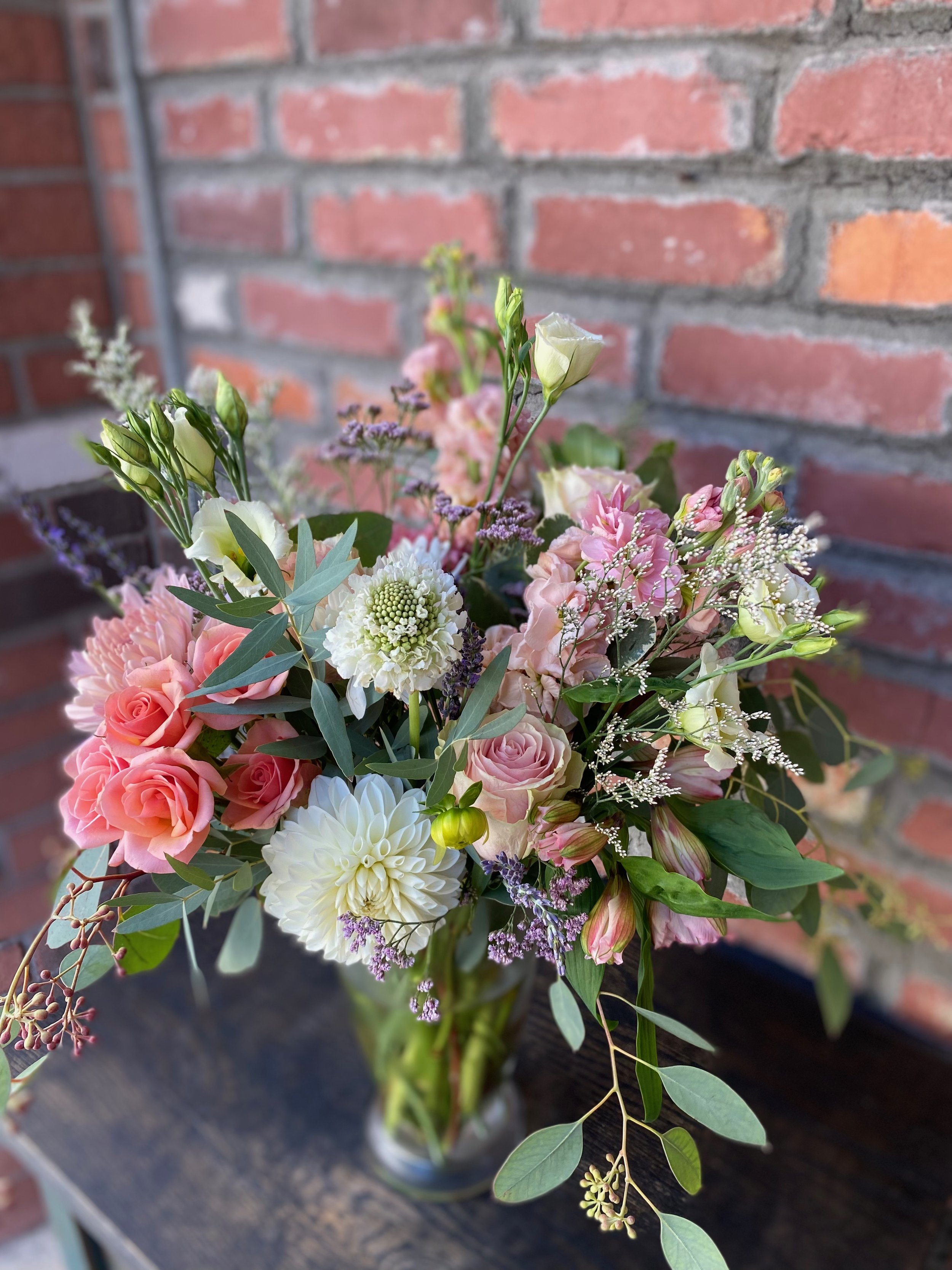 Wrapped Bouquet — Upper Village Blooms