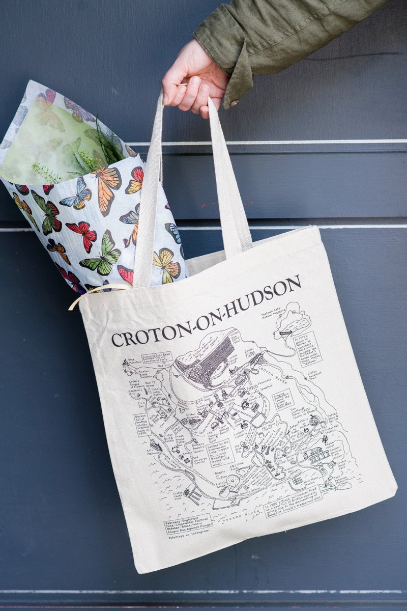 The Croton Map Tote Bag