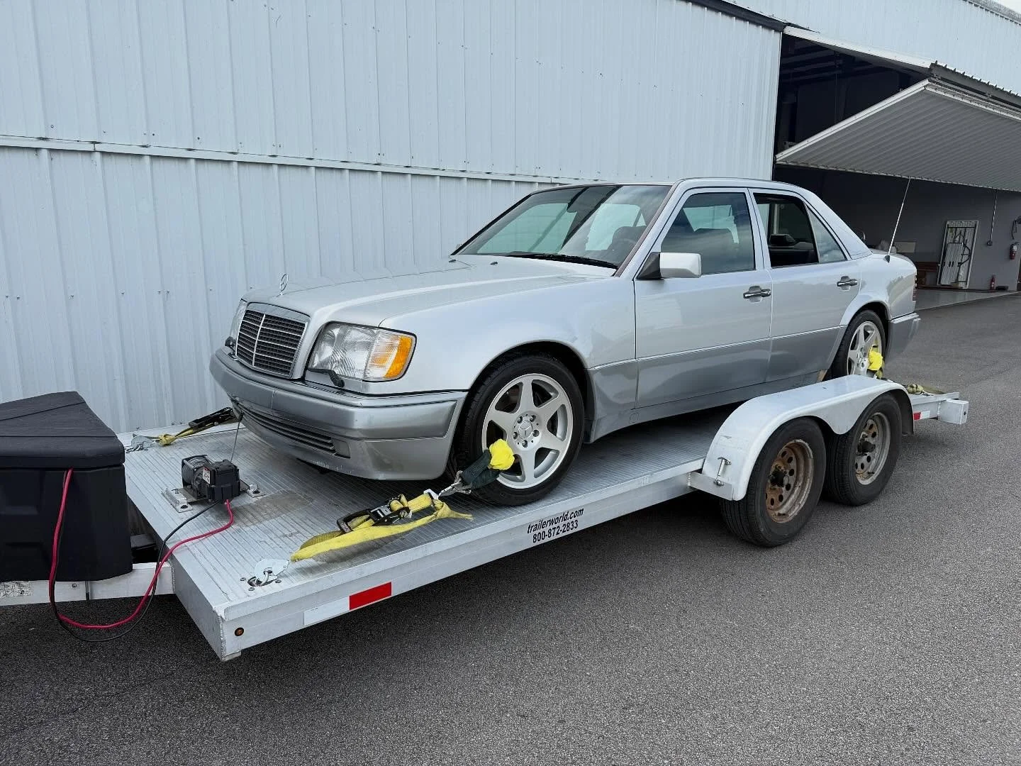 Hangar find! This 1994 E500 has been sleeping for years in a near by hangar. Can’t wait to bring this beast back to life! If you don’t know what this car is….look up Mercedes 500E (switched to E500 for 94’) It was a joint col