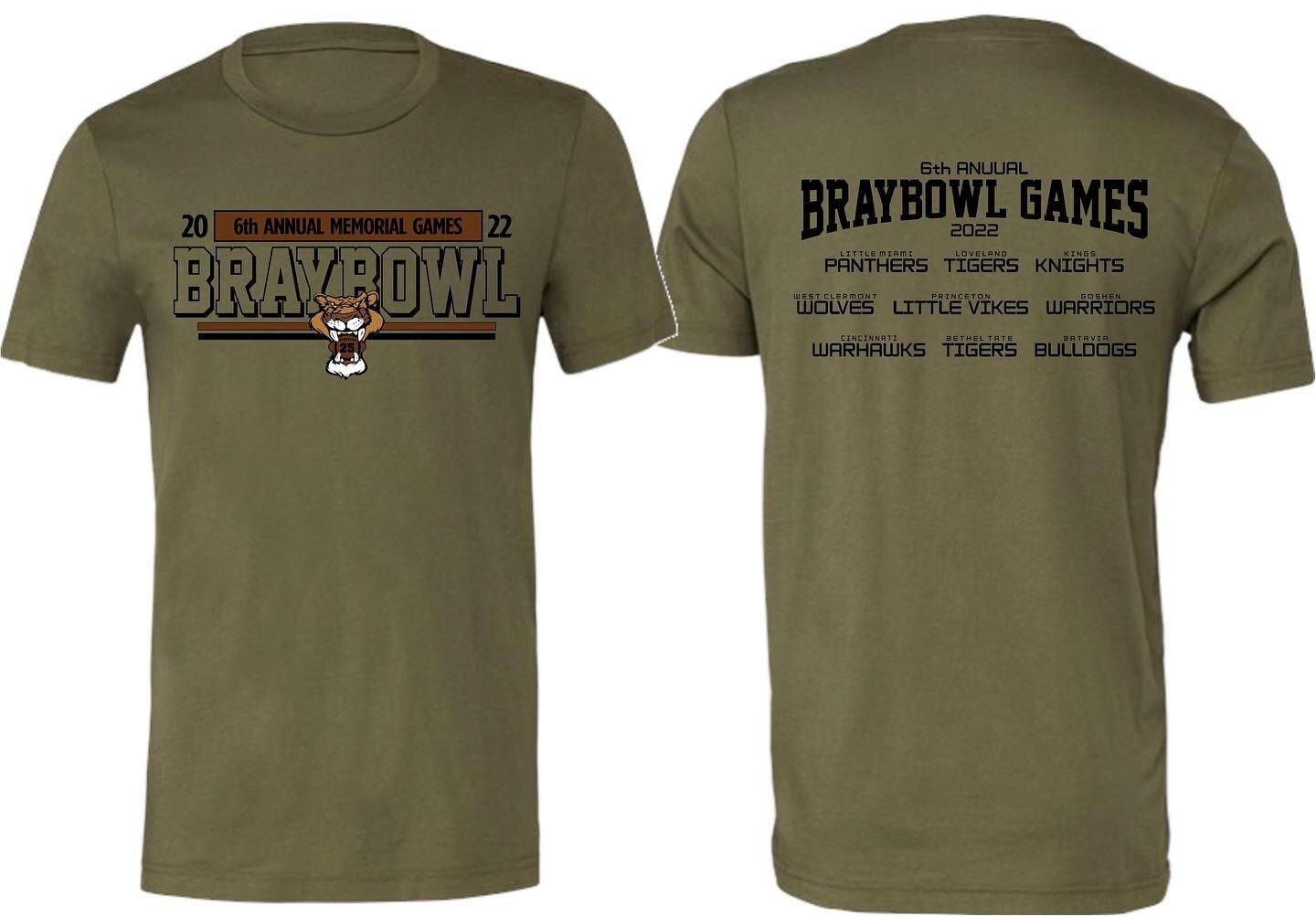 Join us at LMHS from 10am-4pm tomorrow, July 30th and Sunday July 31st from 11am-5pm for the 6th annual Bray Bowl. We will have a pop up shop with t-shirts and tank tops for sale. 10% of every purchase is donated to the Brayden Thornbury scholarship 