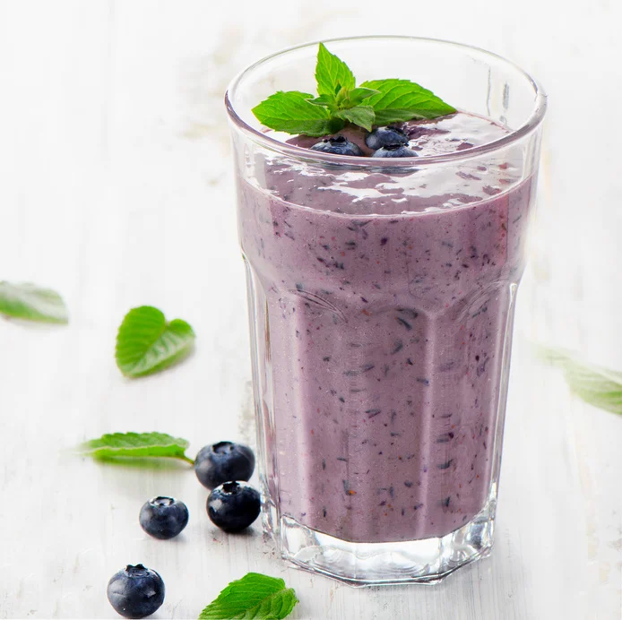 Banana Blueberry Soy Smoothie