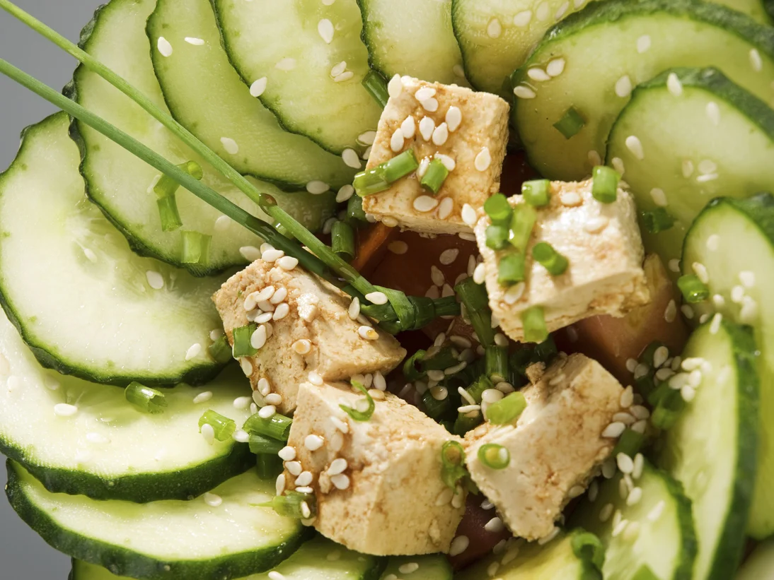 Sesame, Cucumber and Tofu Salad