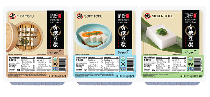 Tofu biologique mi-ferme supérieur (454g)