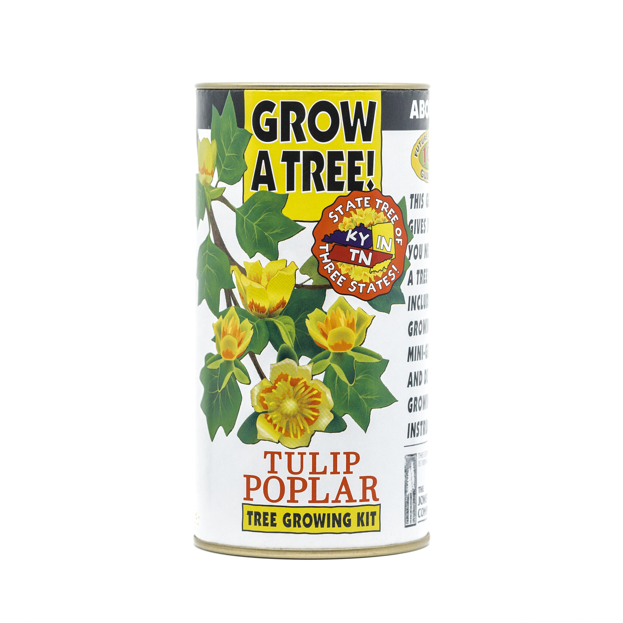 Tulip Poplar | White Design | Seed Grow Kit | The Jonsteen Company