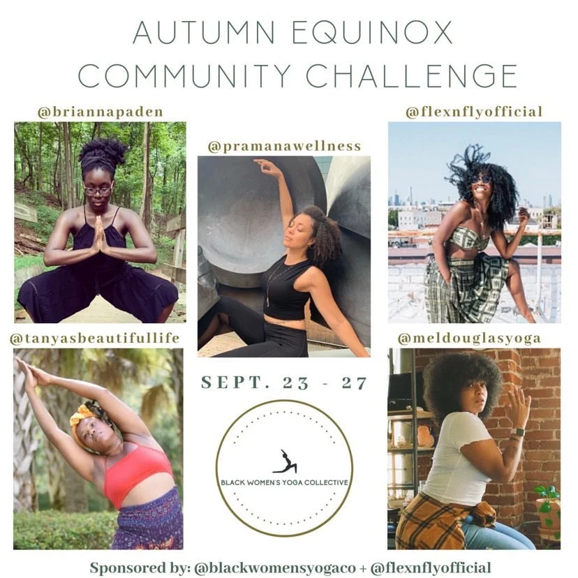 Black Women's Yoga Collective Autumn Equinox Community Challenge