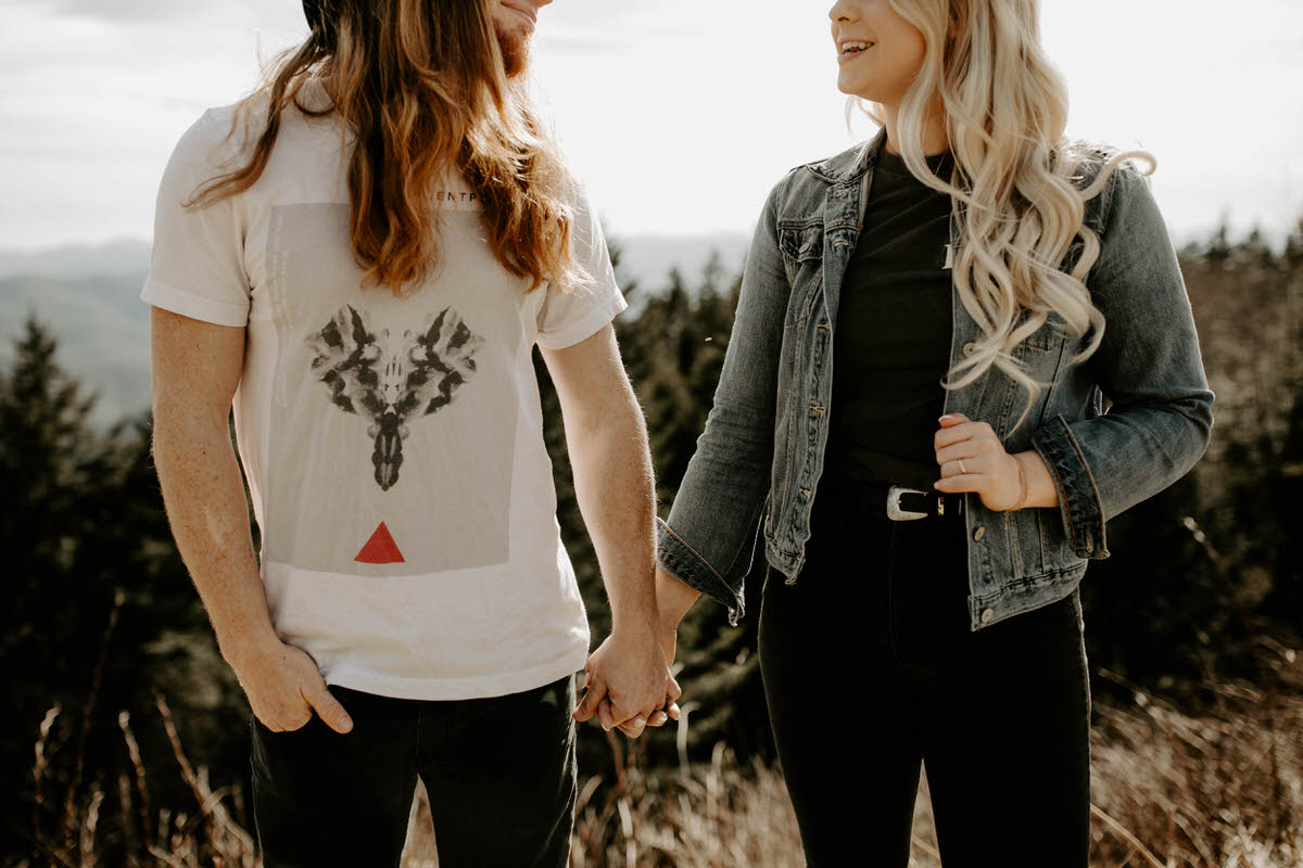 north carolina engagement photographer elopement couple adventure shelby robinson black balsam bald blue ridge parkway