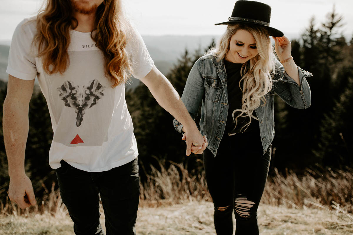 north carolina engagement photographer elopement couple adventure shelby robinson black balsam bald blue ridge parkway