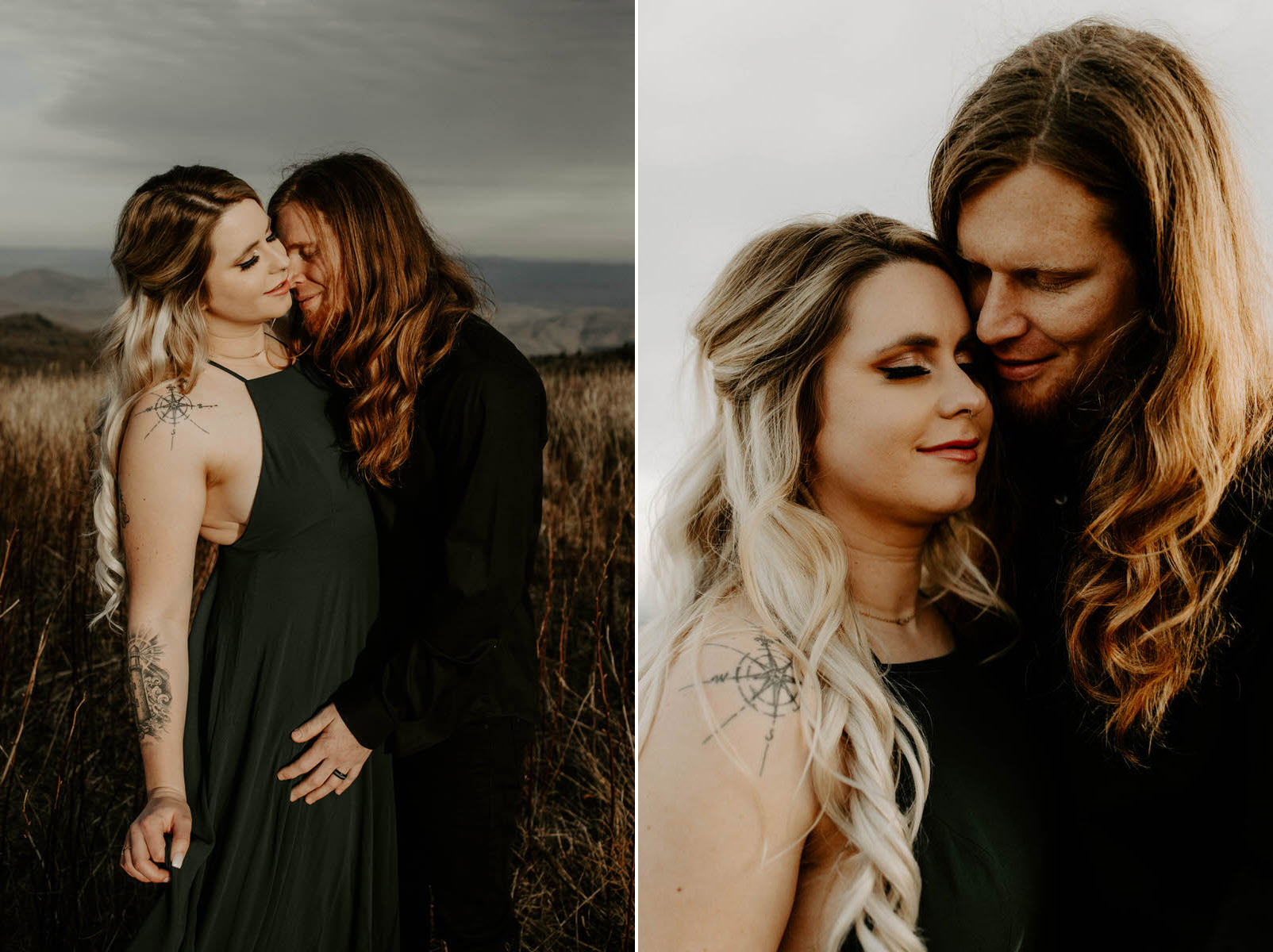 north carolina engagement photographer elopement couple adventure shelby robinson black balsam bald blue ridge parkway thistle wood photo