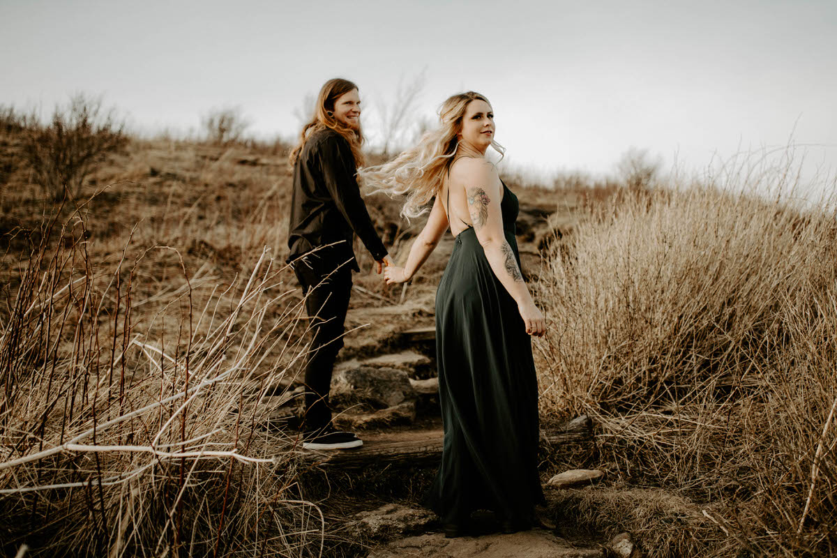north carolina engagement photographer elopement couple adventure shelby robinson black balsam bald blue ridge parkway thistle wood photo