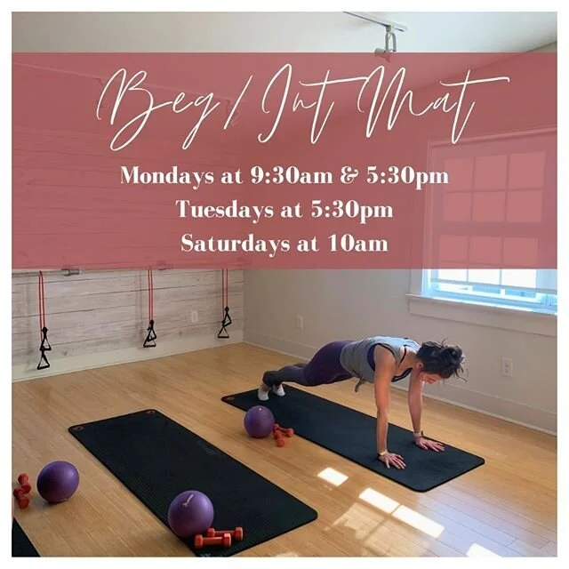 Tomorrow join us for class VIRTUALLY or IN STUDIO! ⁠
⁠
Debbie is leading Beginner / Intermediate Mat at 10:00am. The foundation of all our Pilates programs, at an Intermediate level.  Every program we offer builds upon the information learned during 