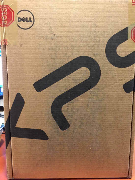 The XPS 13 shipping box