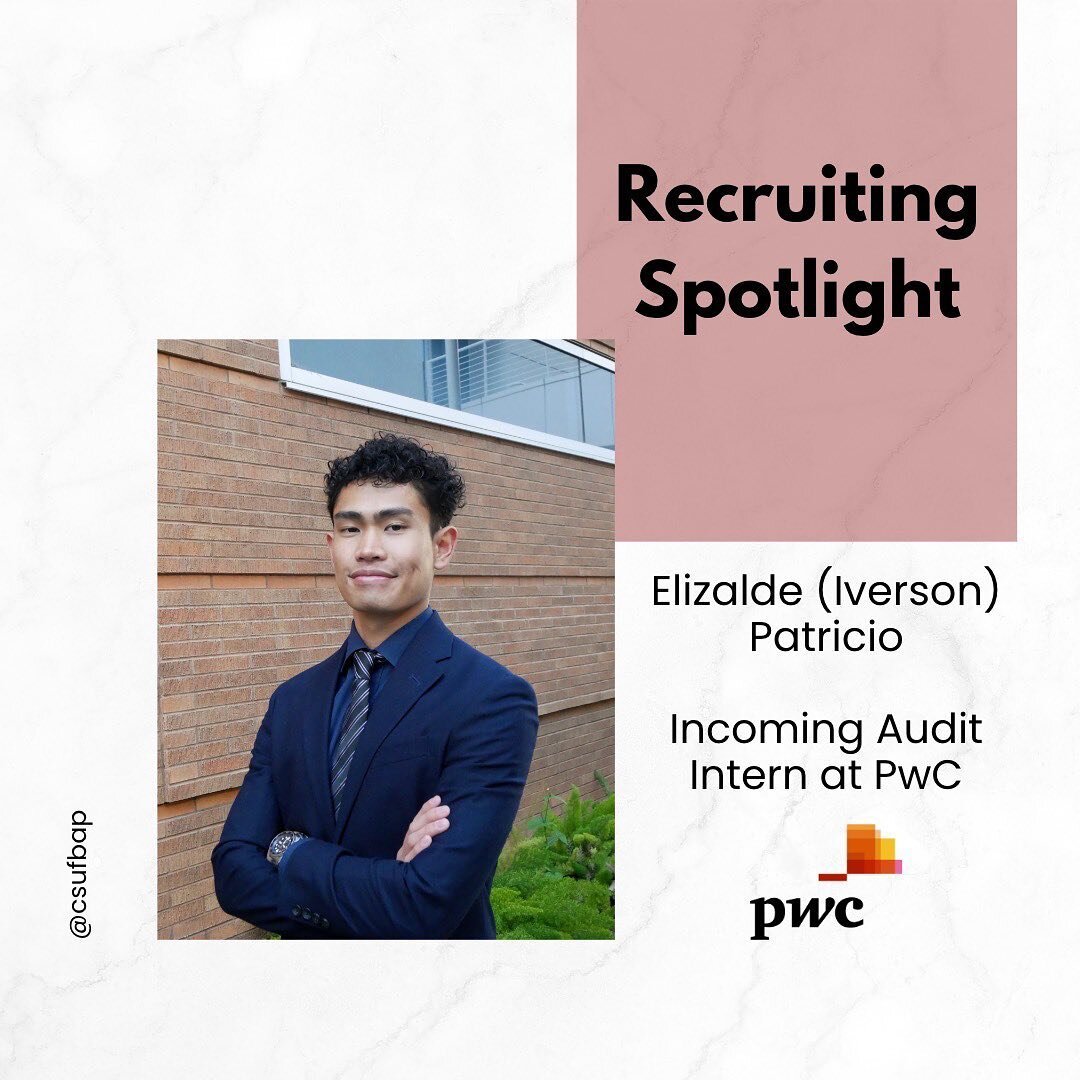 ✨ Internship Spotlight! Meet Iverson!! ✨

Swipe right to read all about how Beta Alpha Psi helped him with his recruiting journey and his advice to those going through the recruiting process. 

Our biggest event of the semester, Meet the Firms, will 