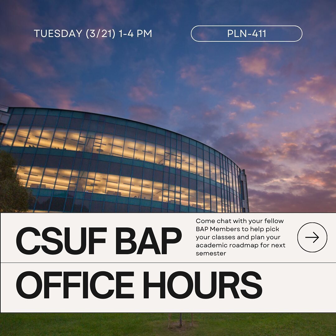 It&rsquo;s that time of year again ✨ Registration for Fall 2023 classes will be here before you know it. Need help choosing classes? Want help planning your academic roadmap? Or, do you just want professor recommendations? 🤔 Attend BAP Office Hours 