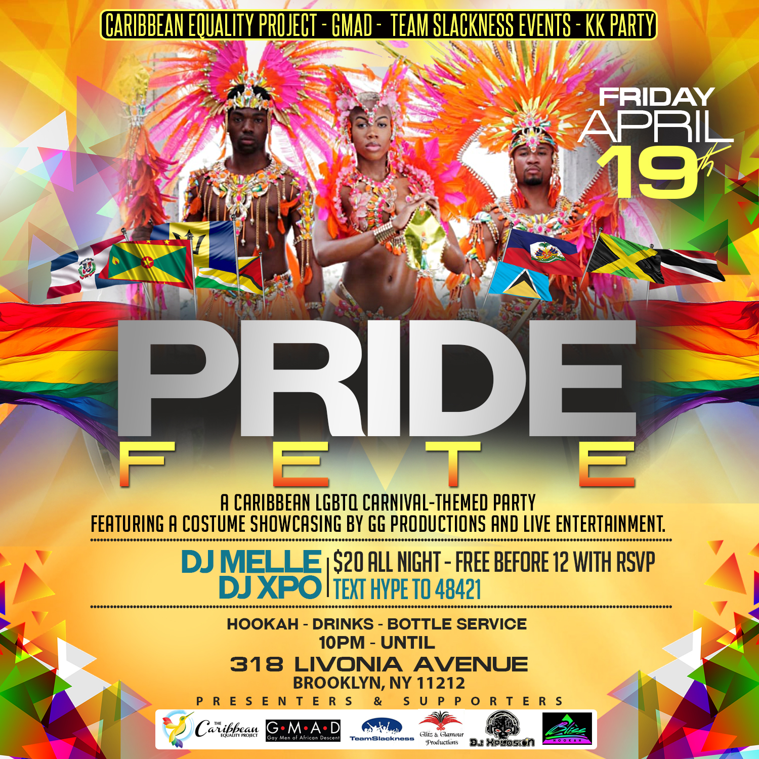 Pride Night Party Flyer  Party flyer, Flyer, Party night