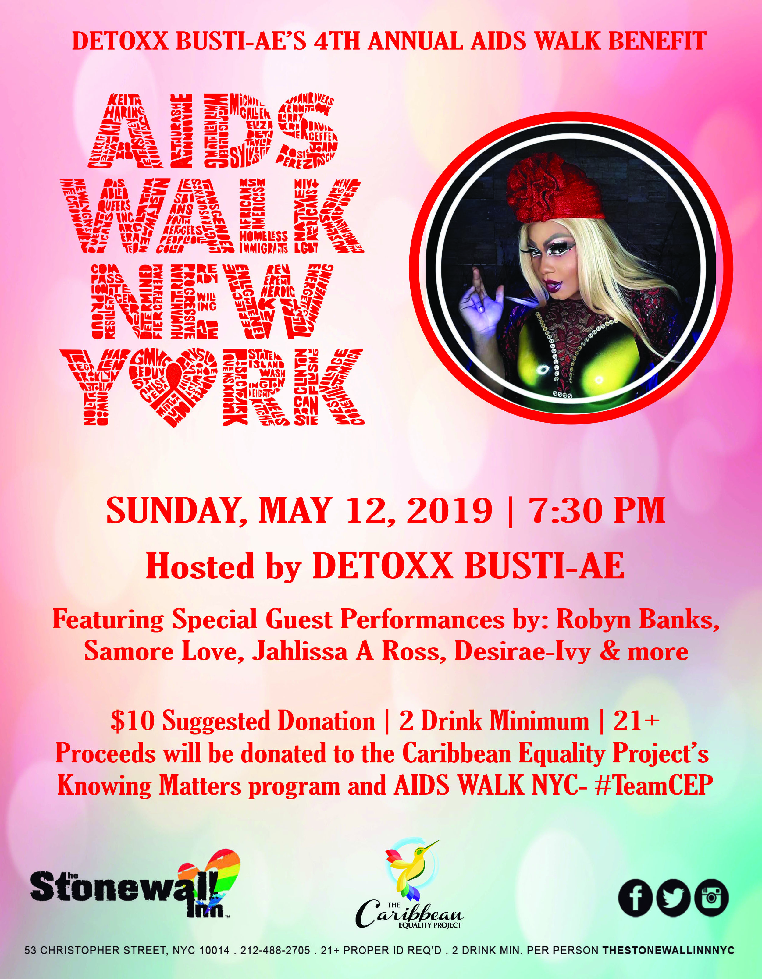 Detoxx Bsti-ae's 4th Annual AIDS Walk NY Benefit
