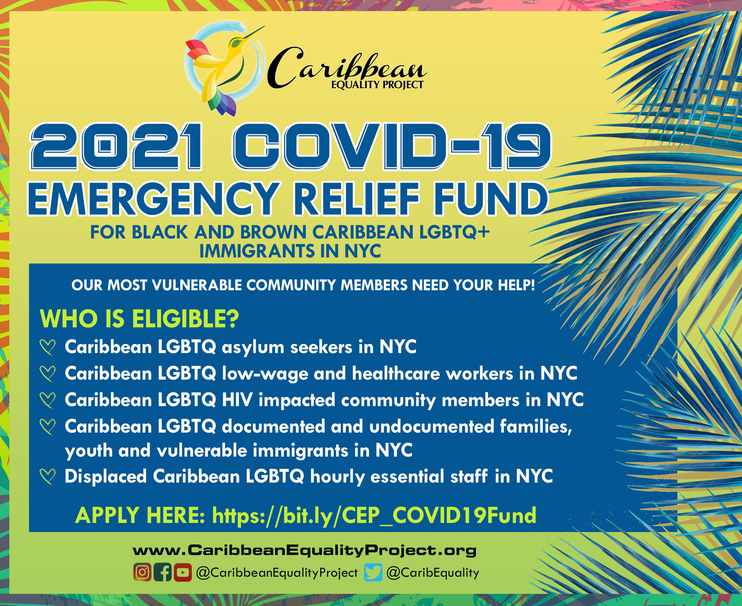 Apply to our COVID-19 Emergency Relief Fund