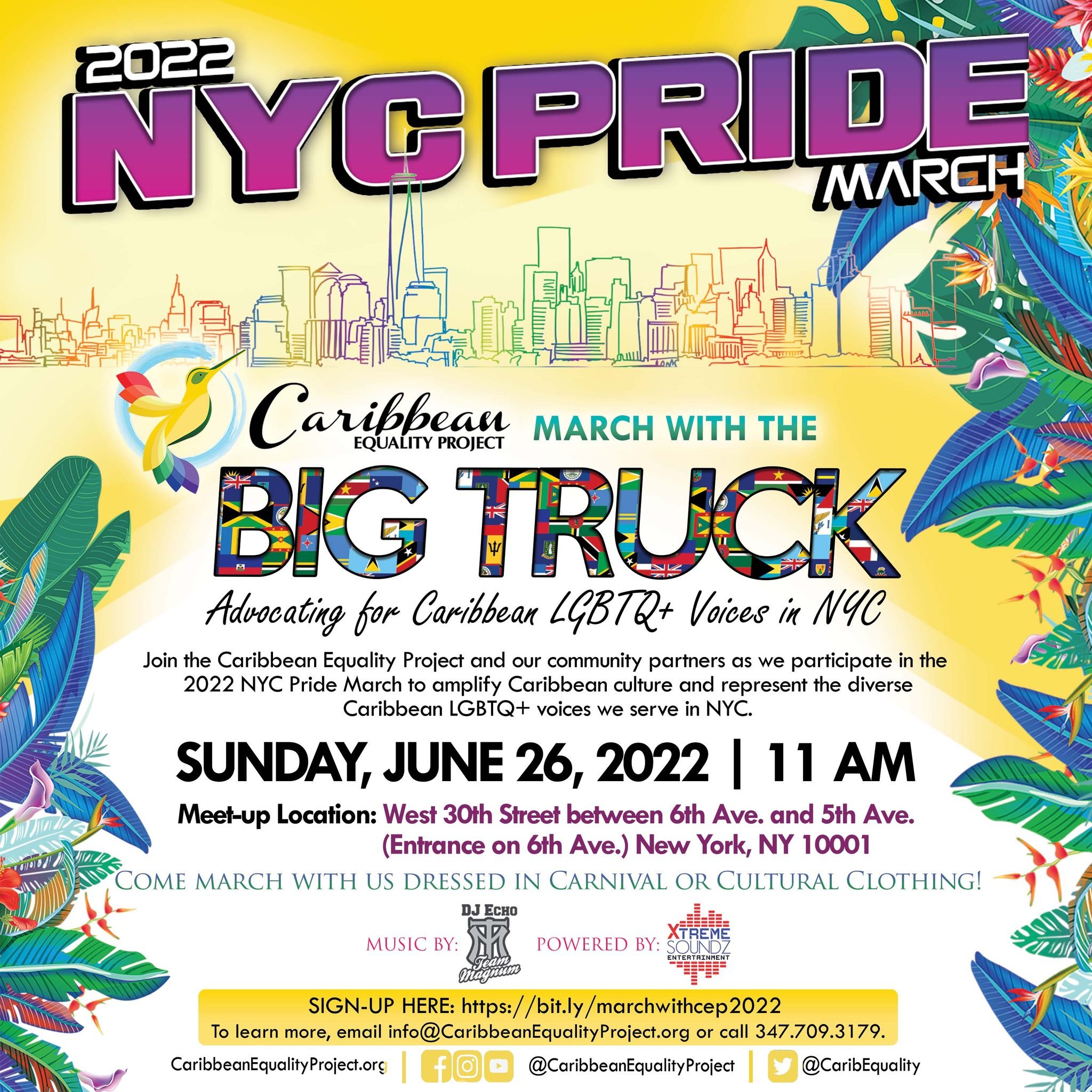 NYC Pride 2022 - Marojecth with Caribbean Equality Pri