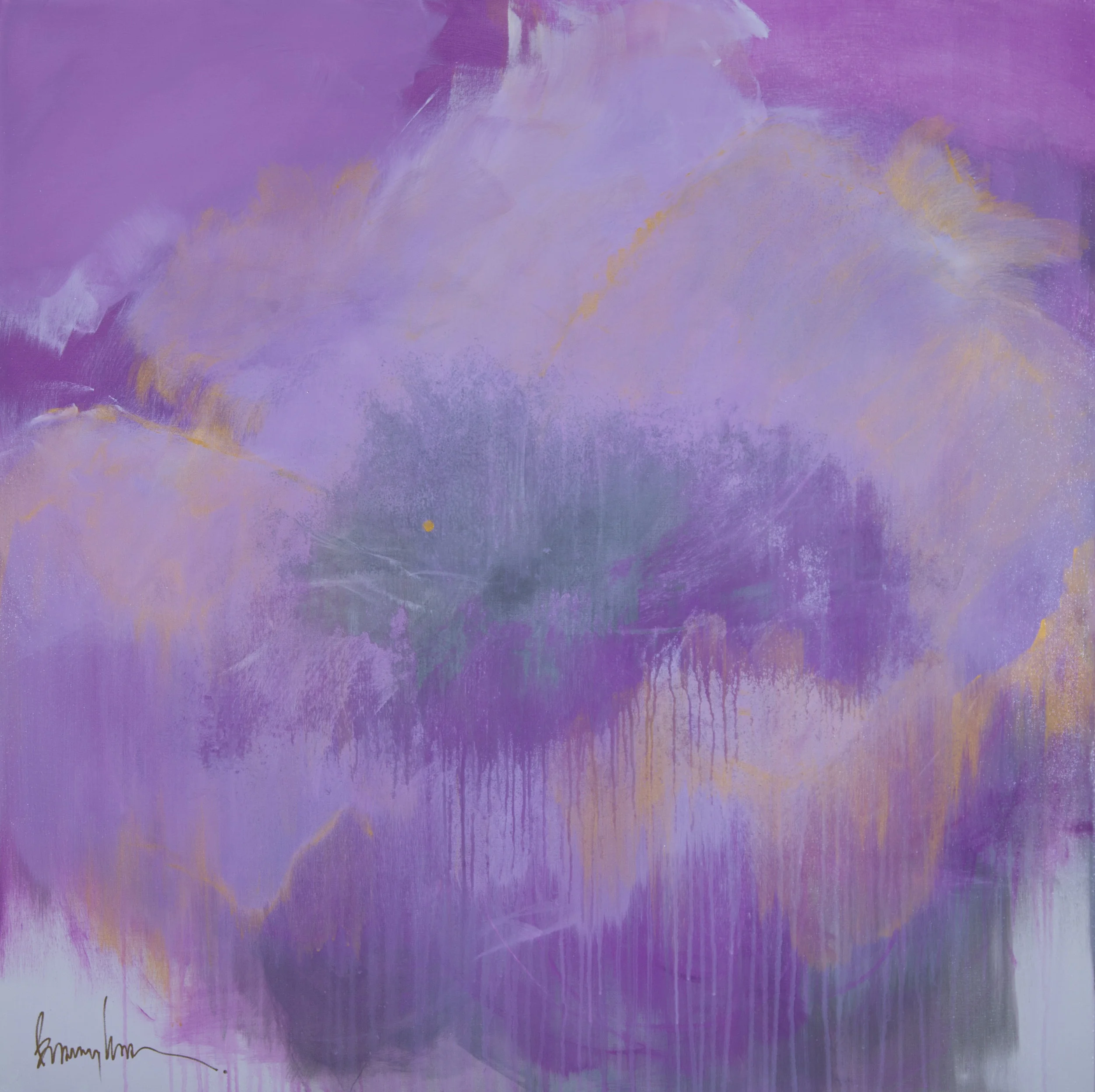 Apple Blossom, Acrylic on Canvas, 48x48