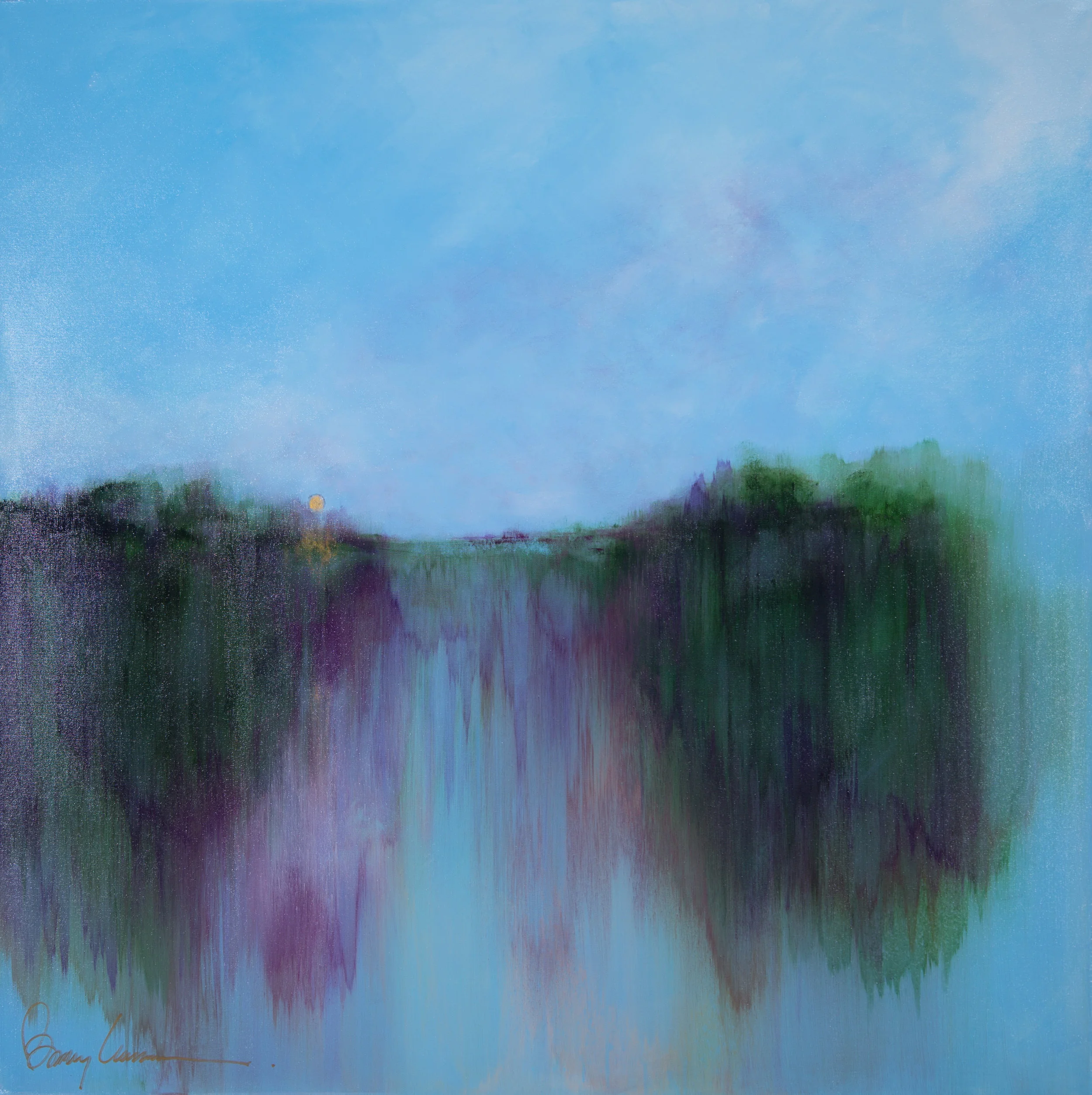 Meadow Lark, Acrylic on Canvas, 48x48
