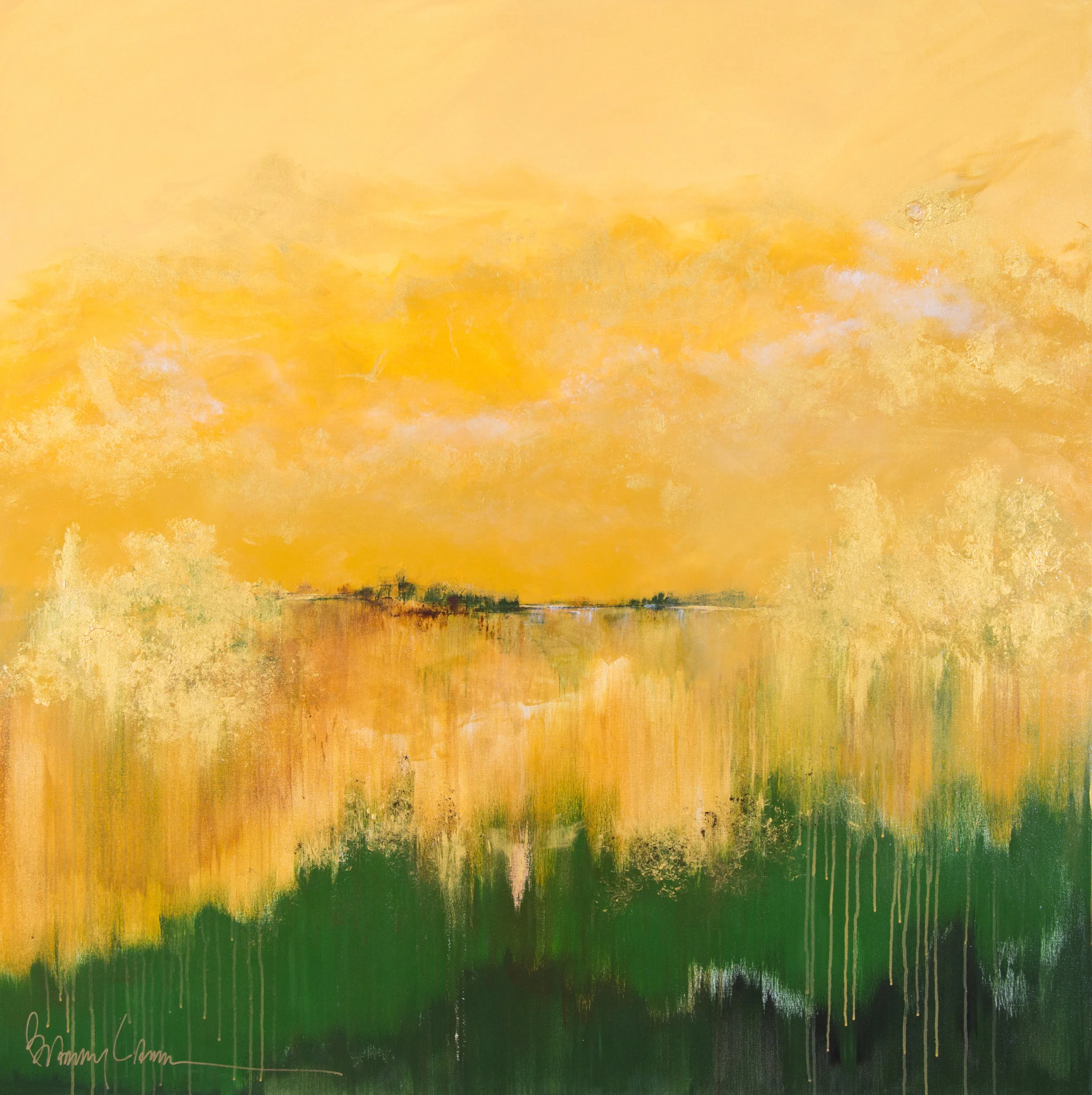 Green Space, Acrylic on Canvas, 60x60