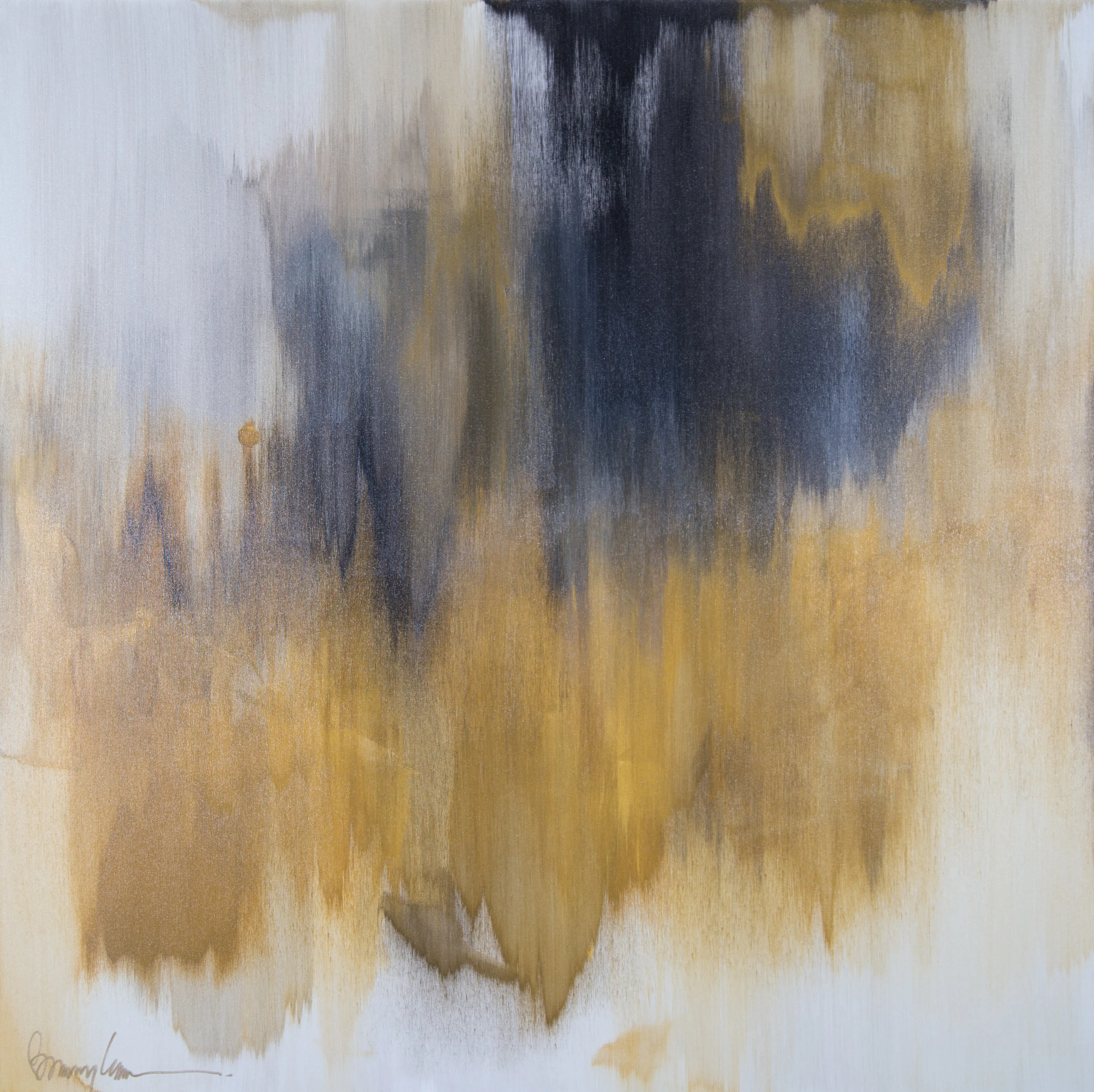 Liquid Gold, Acrylic on Canvas, 48x48