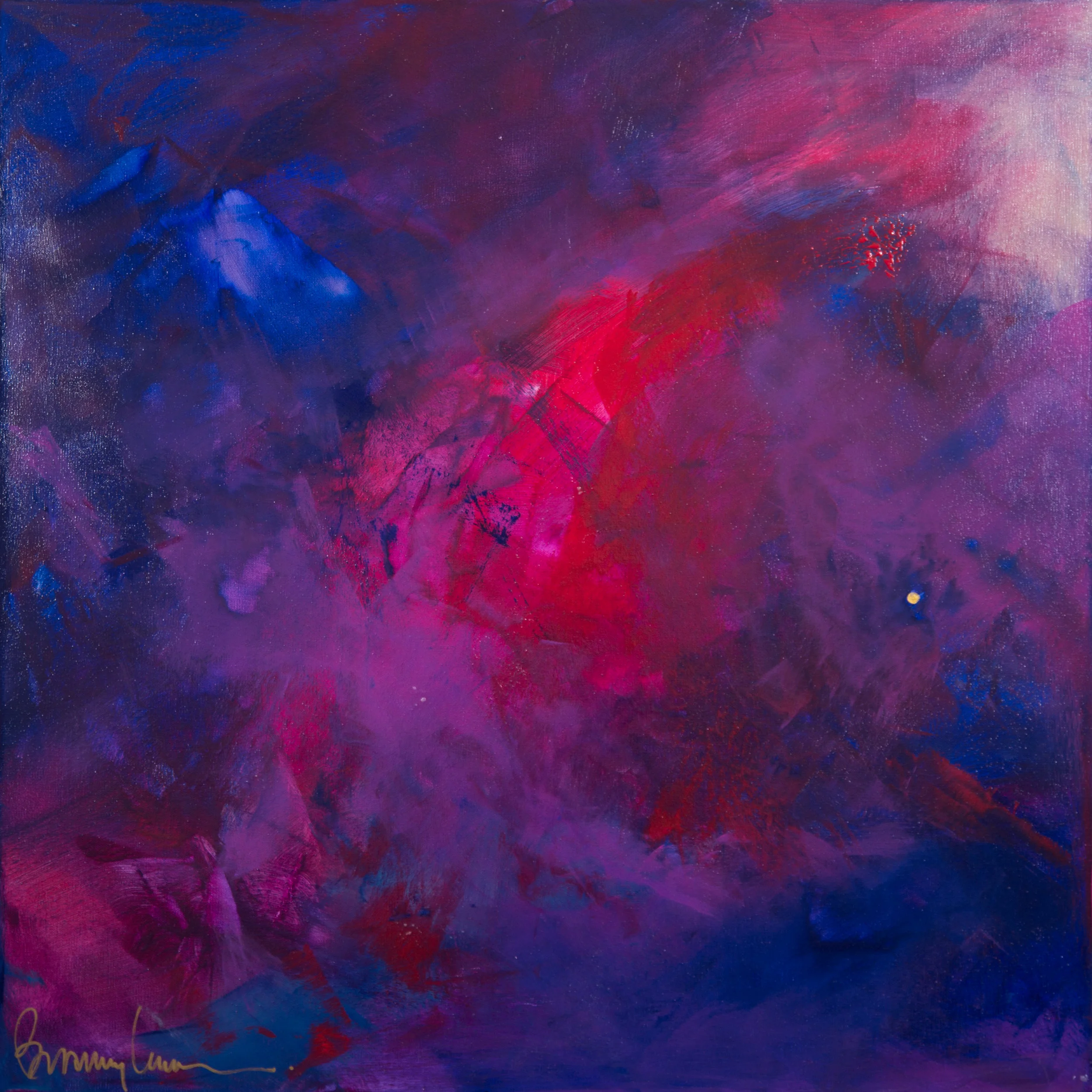 When A Bird Appears, Acrylic on Canvas, 36x36