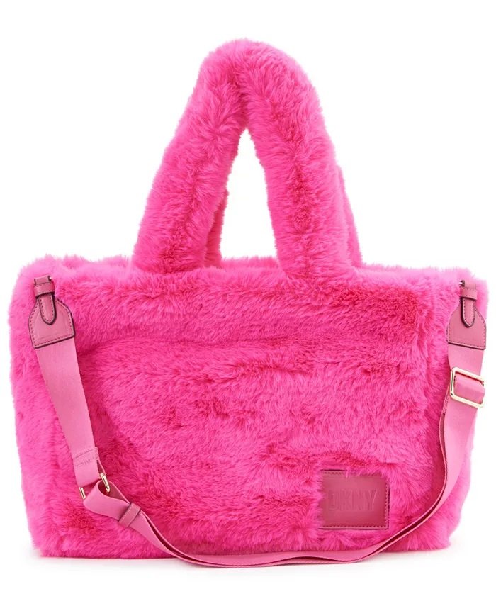 Pink Faux Fur Bag 