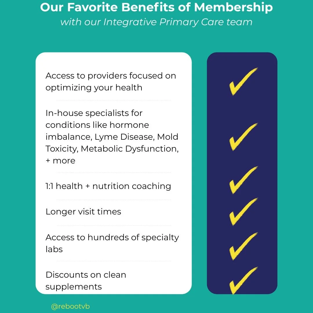 Imagine a primary care team that acts as a true partner&mdash;a group who listens, understands, + works with you to uncover the root cause of symptoms. 💫

Our focus goes beyond treating illness. 

⏩We help you optimize your health, increase your ene