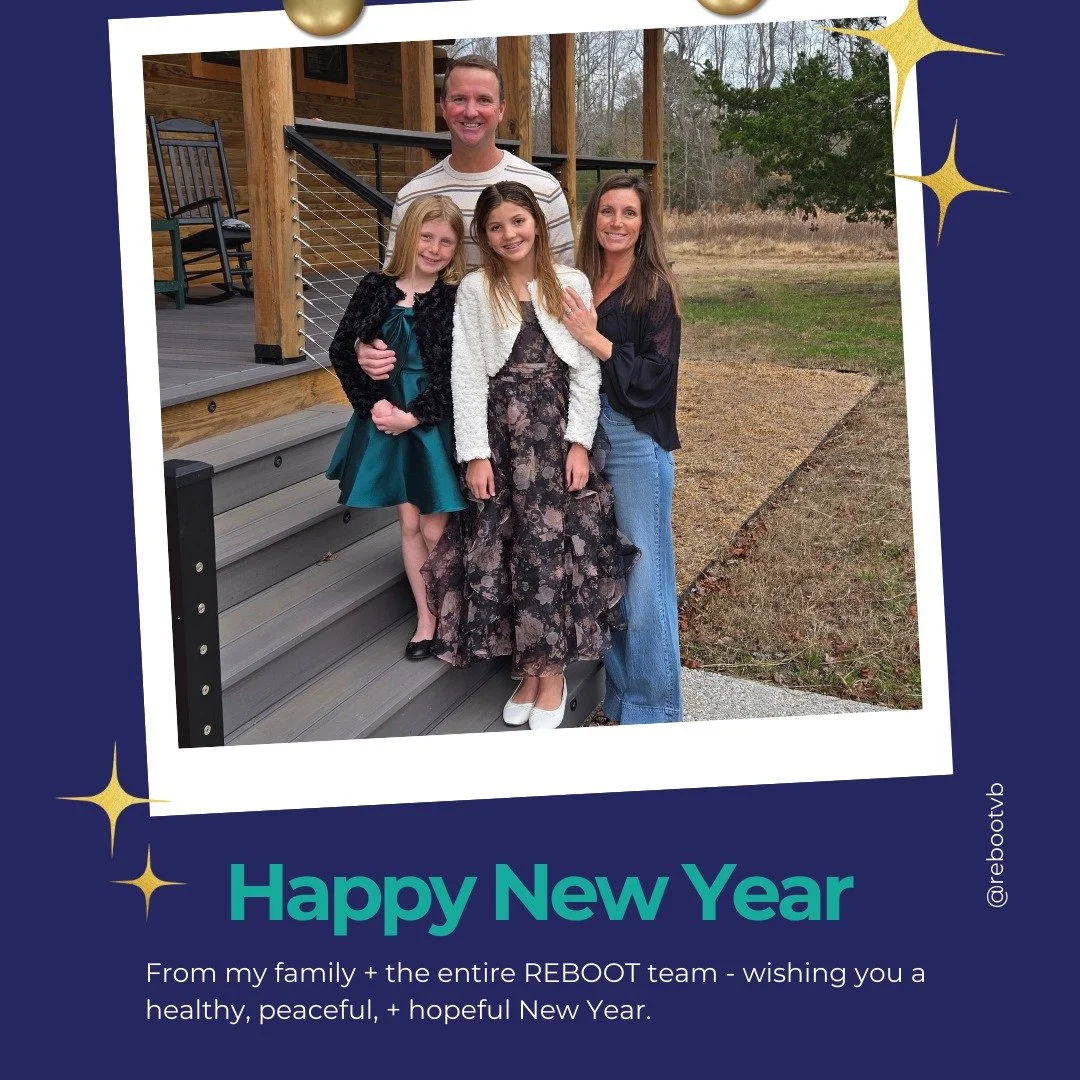 Dear REBOOT Family - 💚

As we close 2025 + the New Year begins, I want to personally thank you for trusting REBOOT with your care. What started as a small, hopeful vision has grown into something far greater than I ever imagined&mdash;and that is be