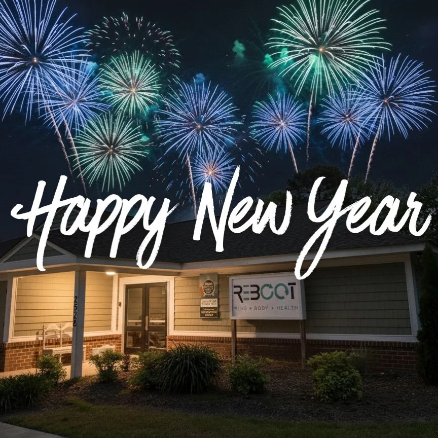 It&rsquo;s 2026!! A new year. A fresh chapter.
Cheers to feeling better, living clearer, and prioritizing your health in 2026.
Happy New Year from REBOOT 🤍