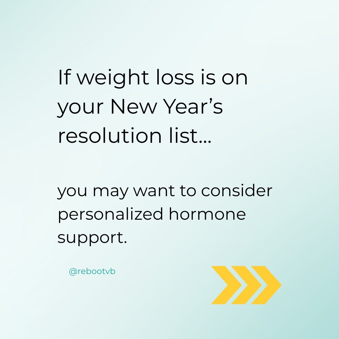 Did you know weight loss is one of the most popular New Year's resolutions in the US?

And for good reason - 

⏩Losing even 5-10% of your body weight through healthy weight loss significantly reduces overall risk of most chronic illness.

Hormone imb