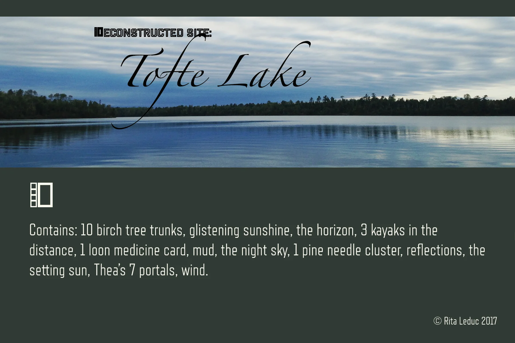 Tofte Lake: Deconstructed Site