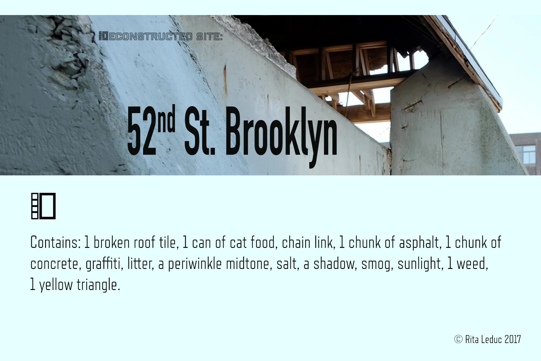 52nd St. Brooklyn Waterfront: Deconstructed Site