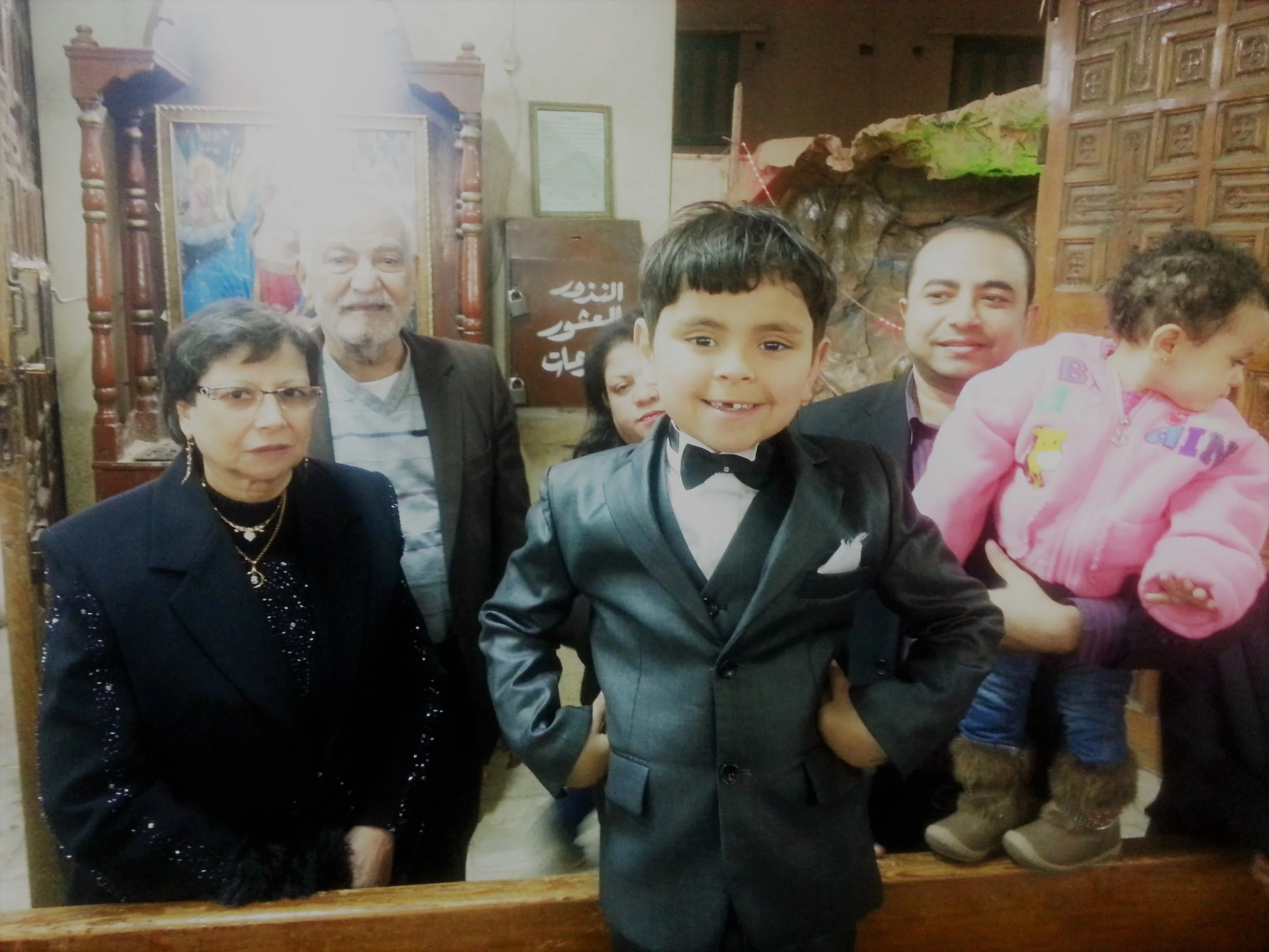 Pictured : Dream Kid Tony has always spoken with his grandparents over Skype. His dream was to travel to Egypt so that he could give them a hug in person. It was the trip of a lifetime for Tony and his family!