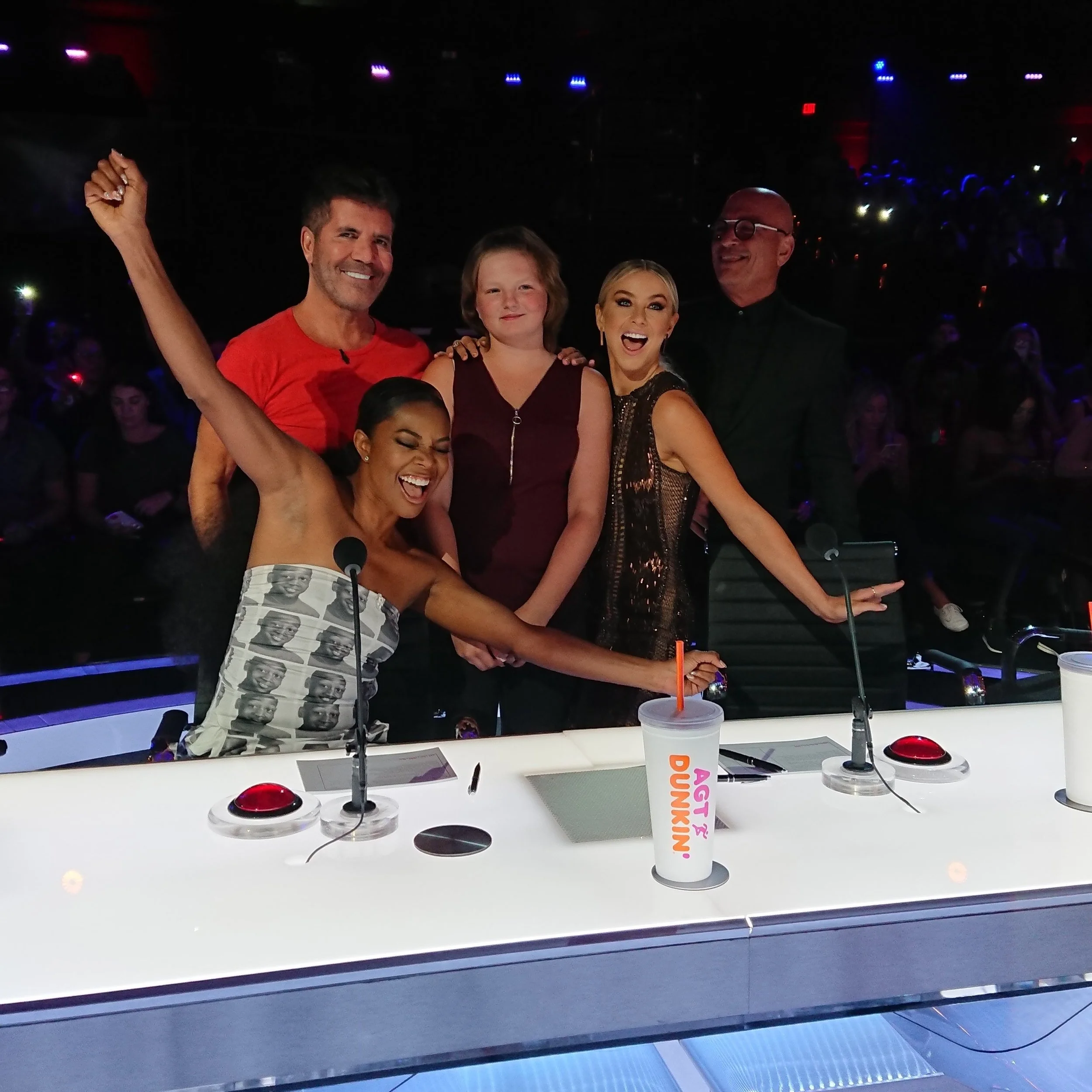 Pictured: Dream Kid Kylie has her dream to meet the judges from America’s Got Talent come true!