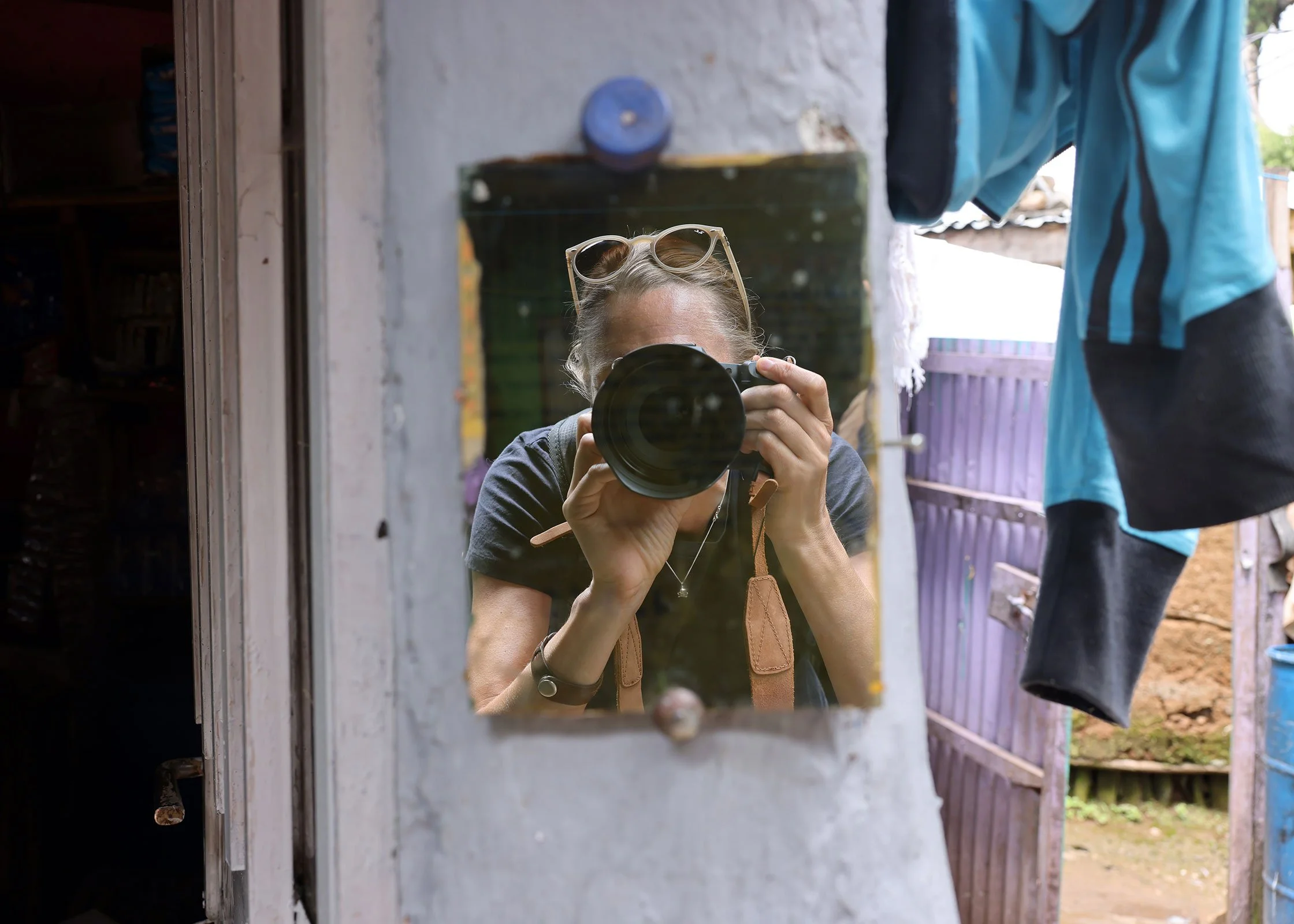 Självporträtt i Addis Abeba