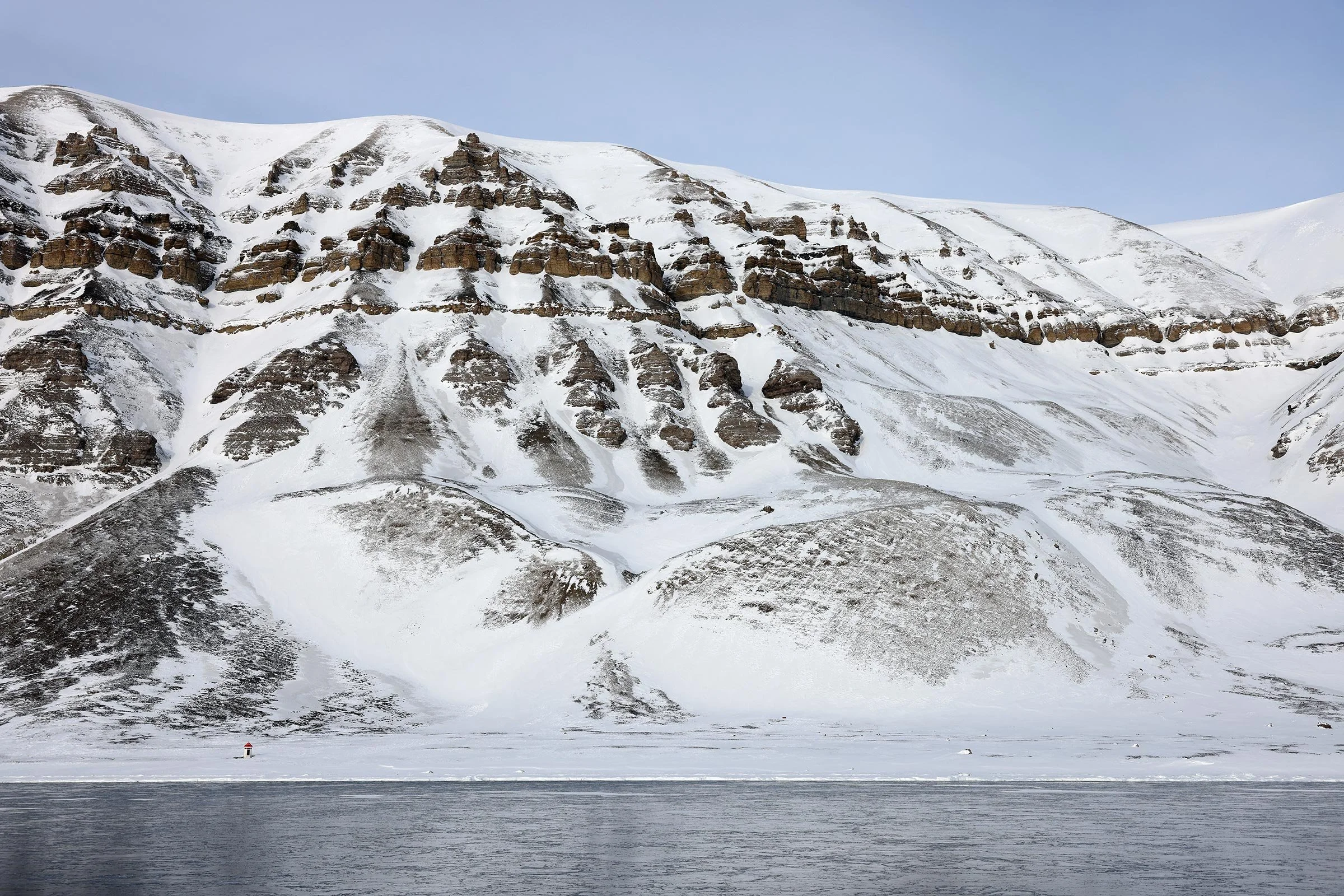 Bergssluttningar i Billefjorden, Svalbard