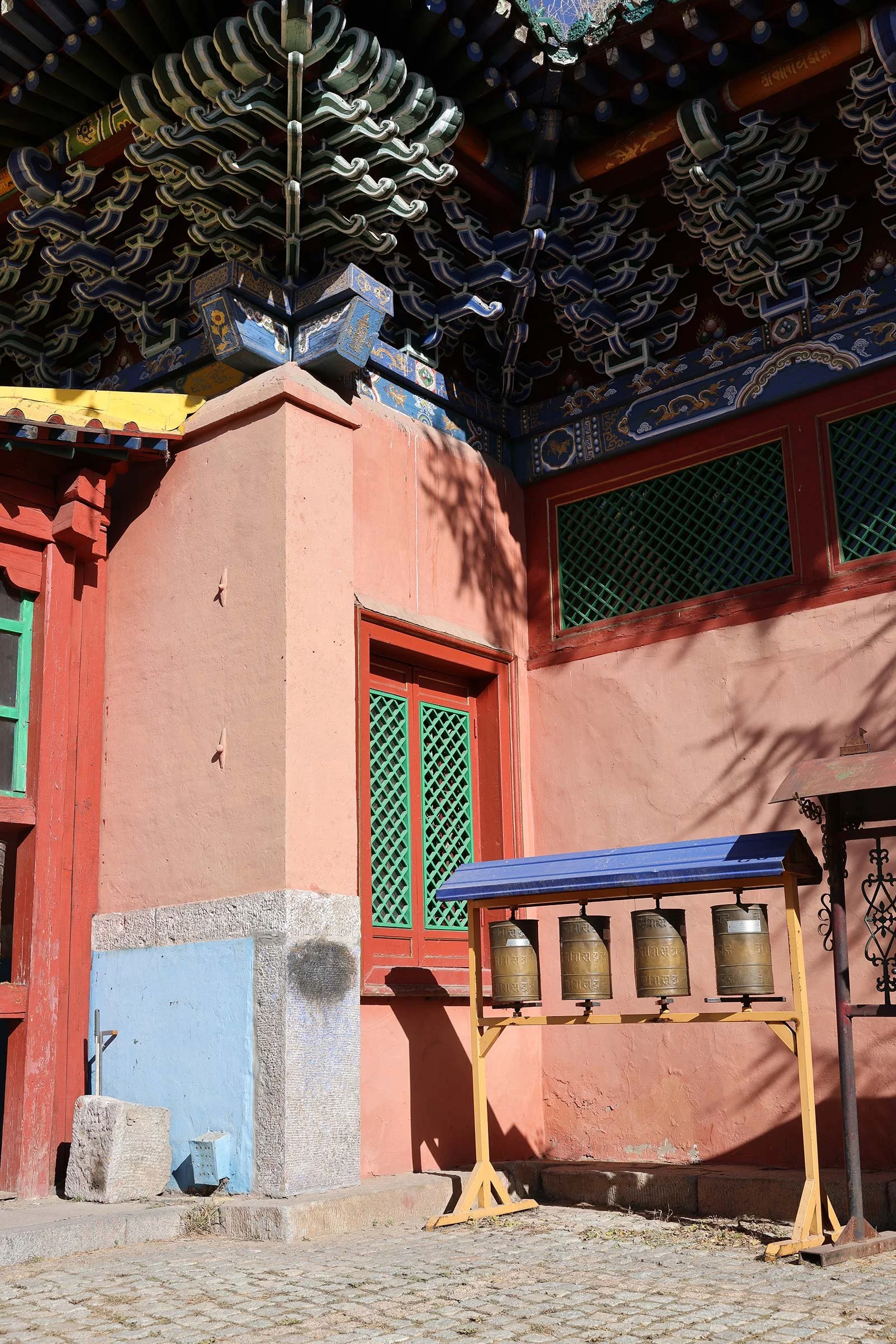  Gandantegchinlen-klostret, ett buddhistiskt kloster i Ulaanbaatar, Mongoliet 