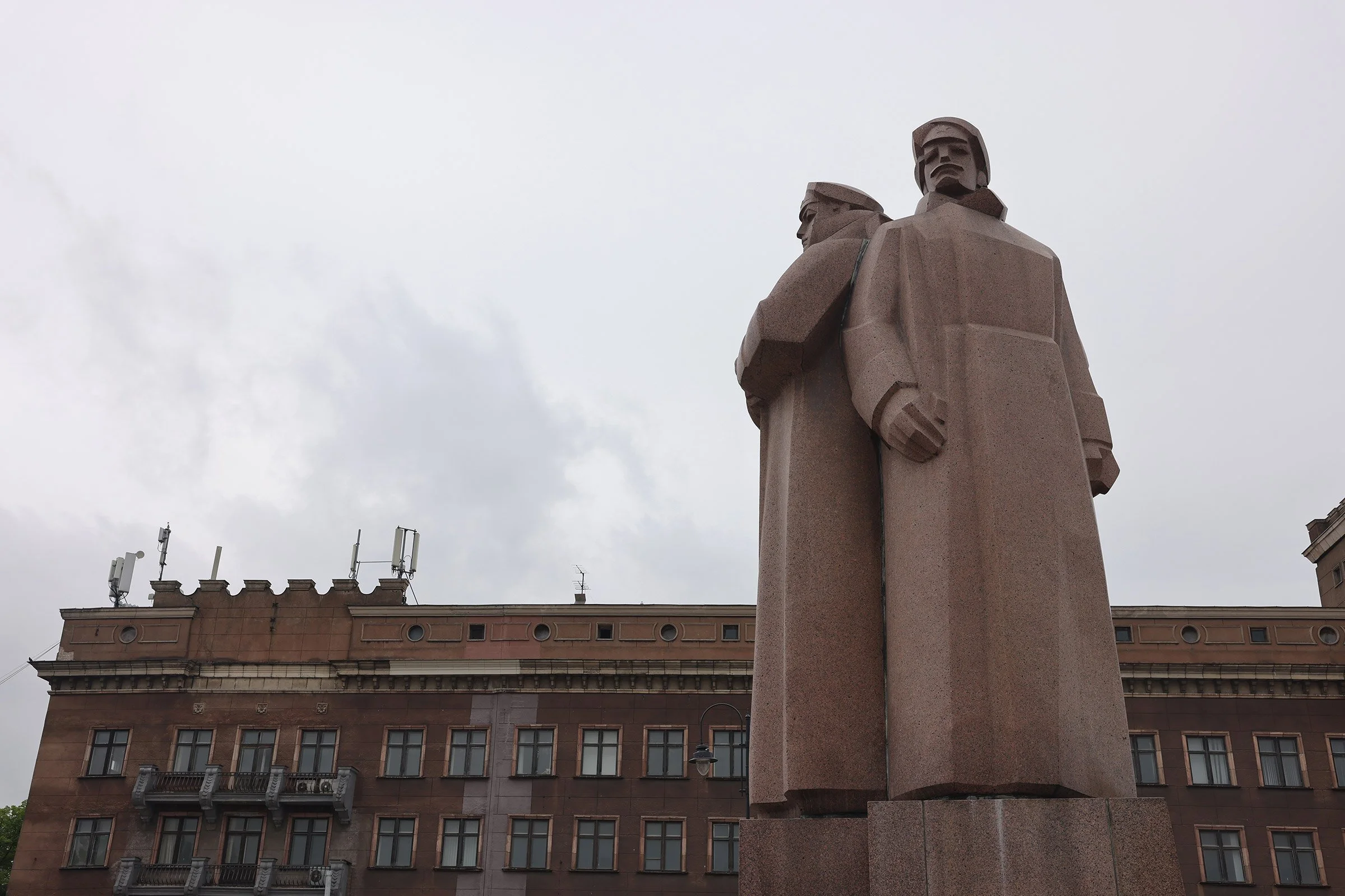 Lettiska skyttesoldaternas monument, Latvian Riflemen Monument, i Riga