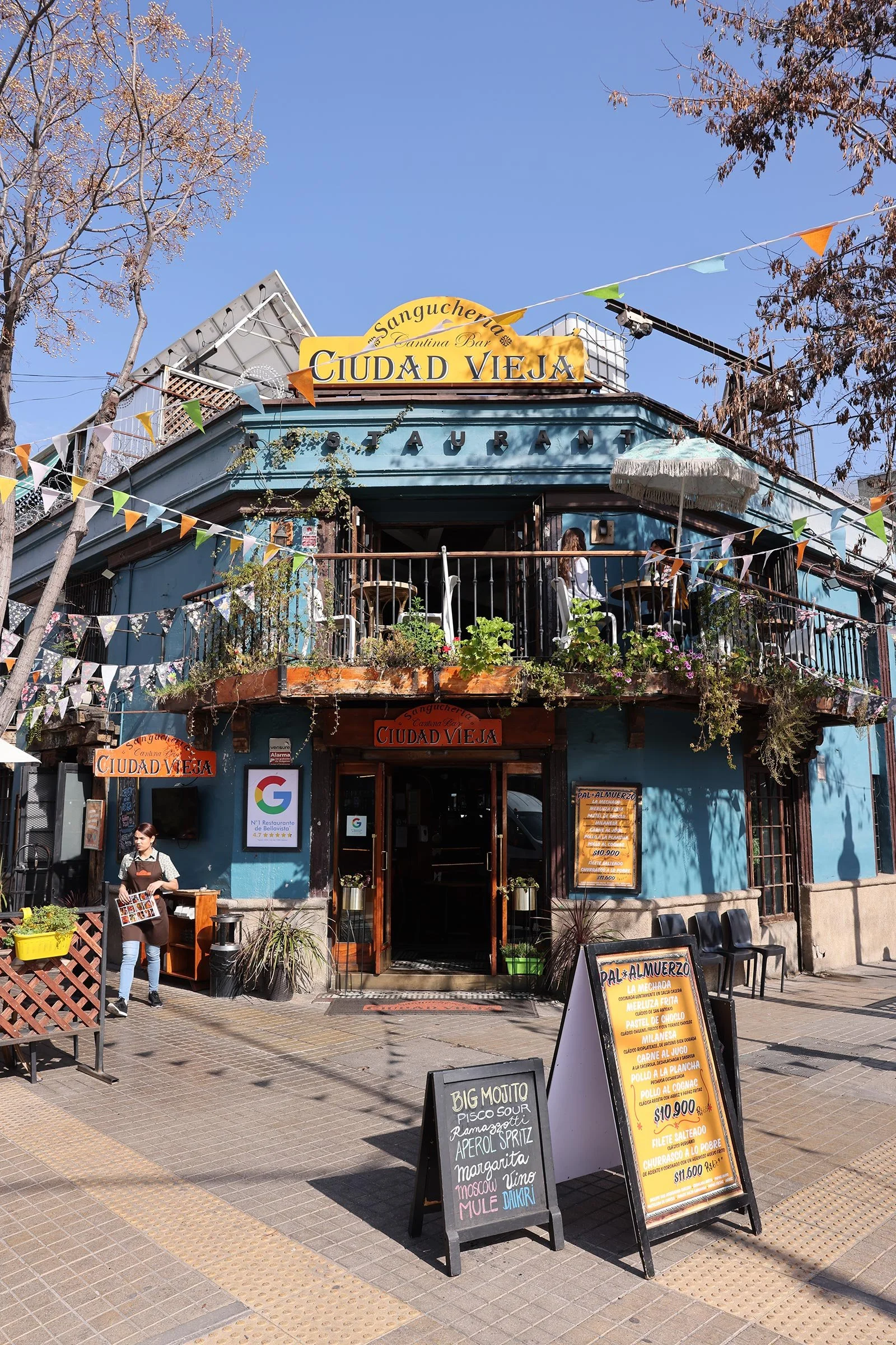 Restaurang Ciudad Vieja i Bella Vista, Santiago de Chile