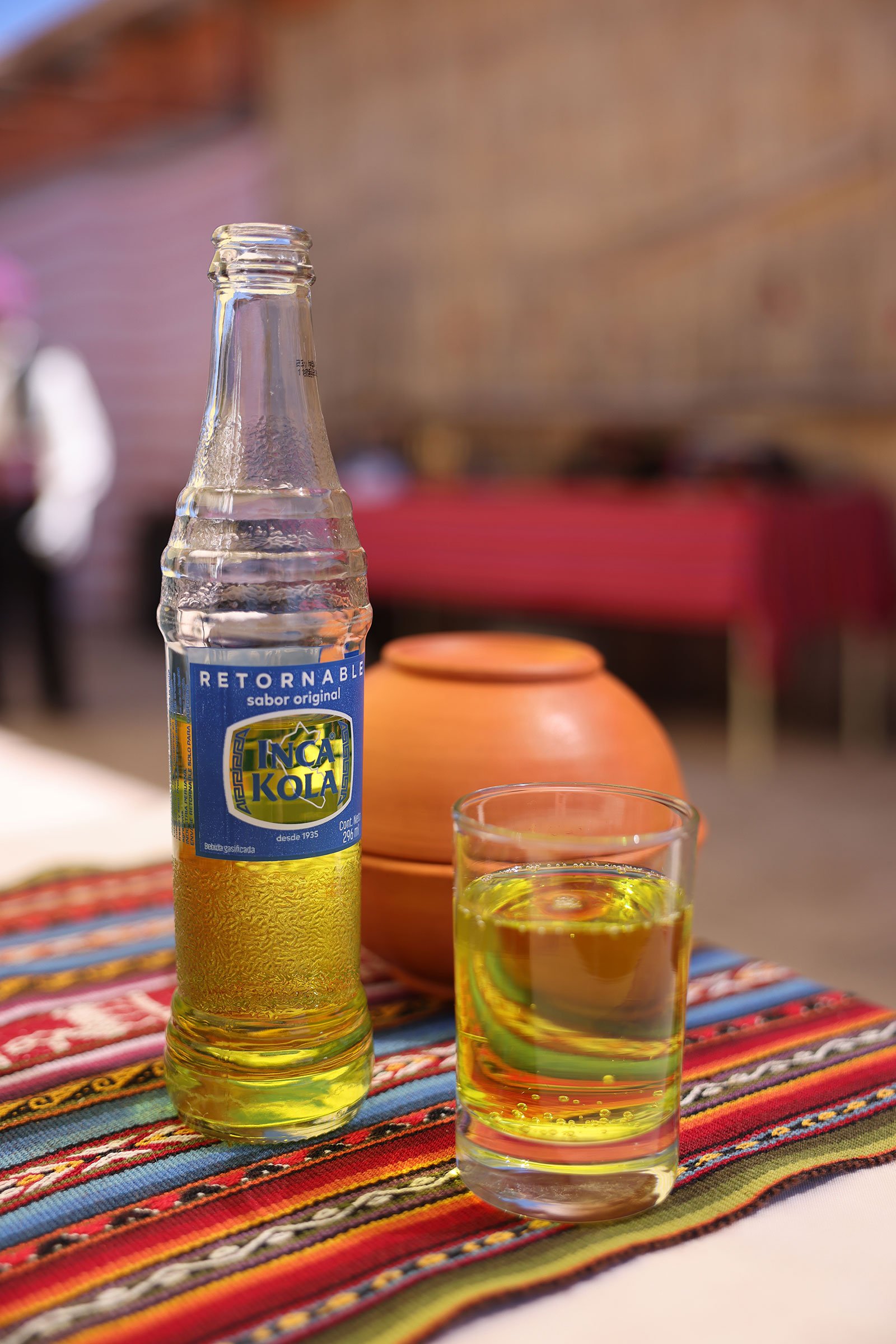 Inca Kola, en populär läsk i Peru