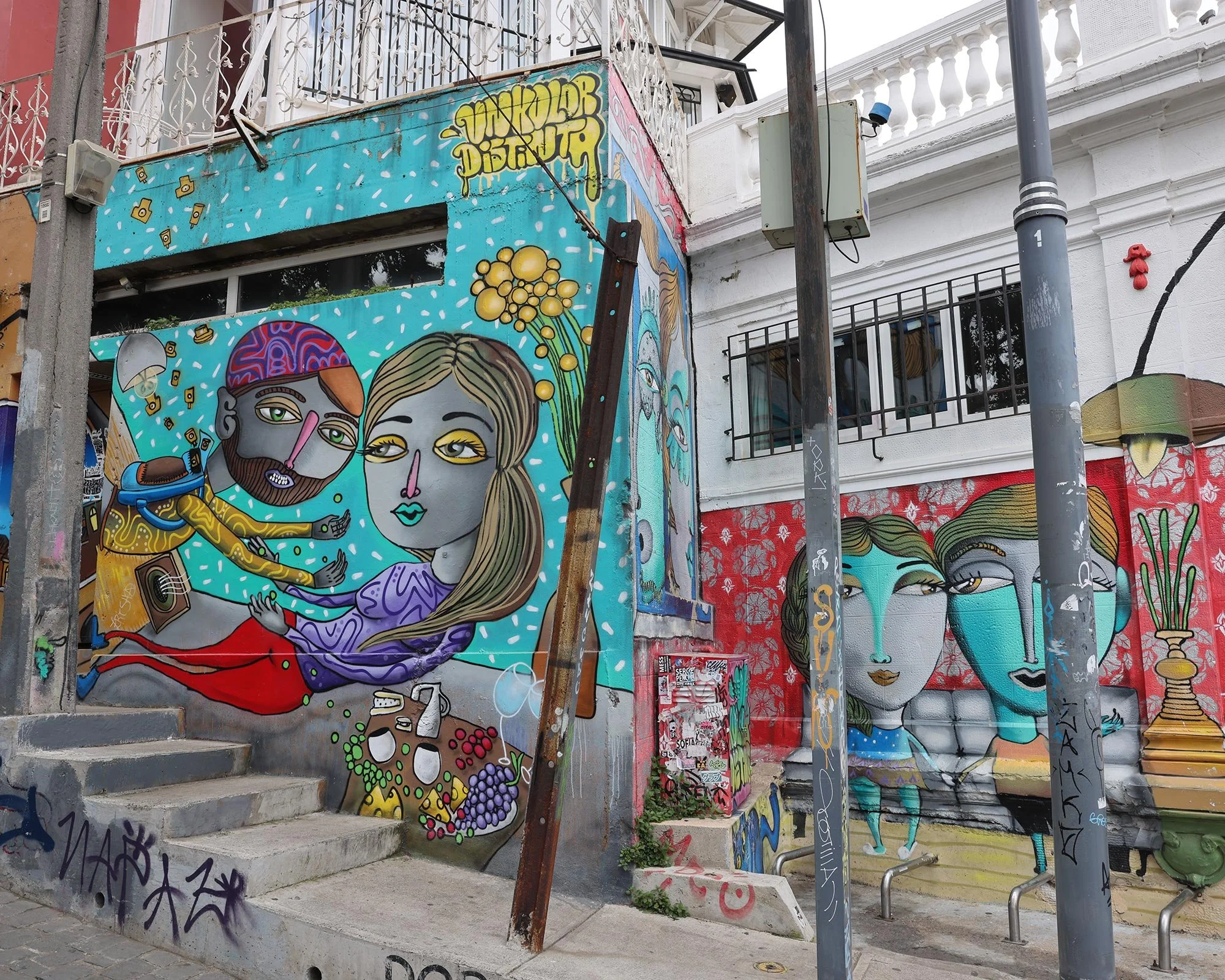 Streetart i Valparaiso, Chile