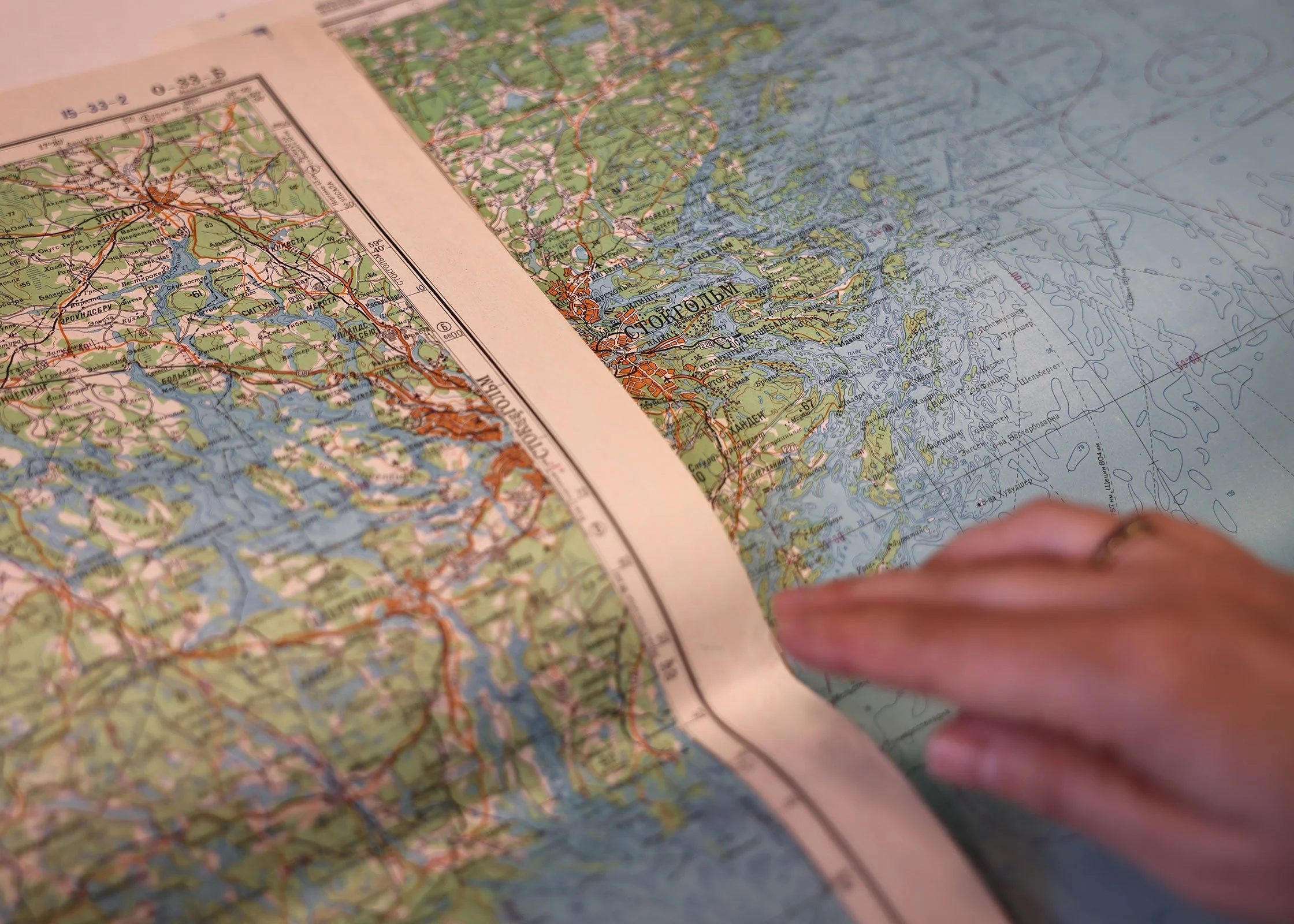 Karta över Stockholm från sovjettiden