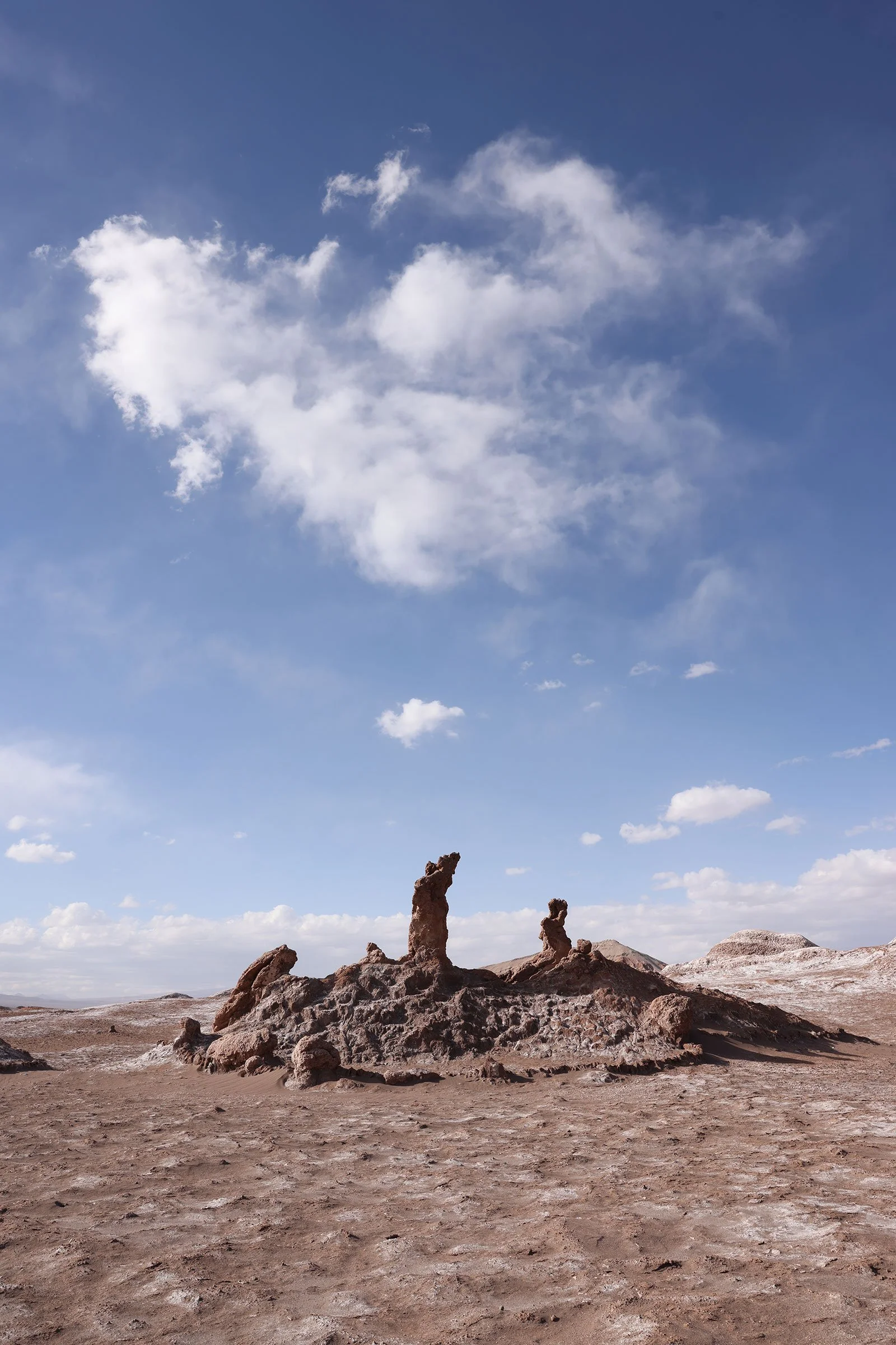 Las Tres Marias i Valle de la Luna, Atacamaöknen, Chile